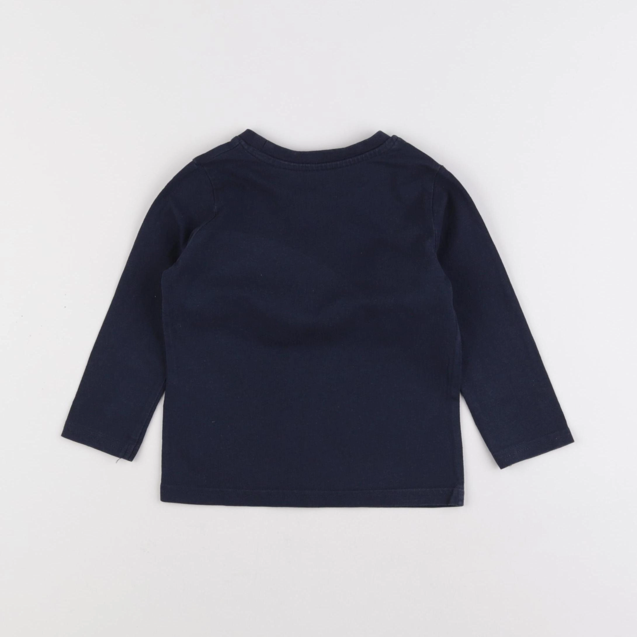 Vertbaudet - tee-shirt bleu - 2 ans