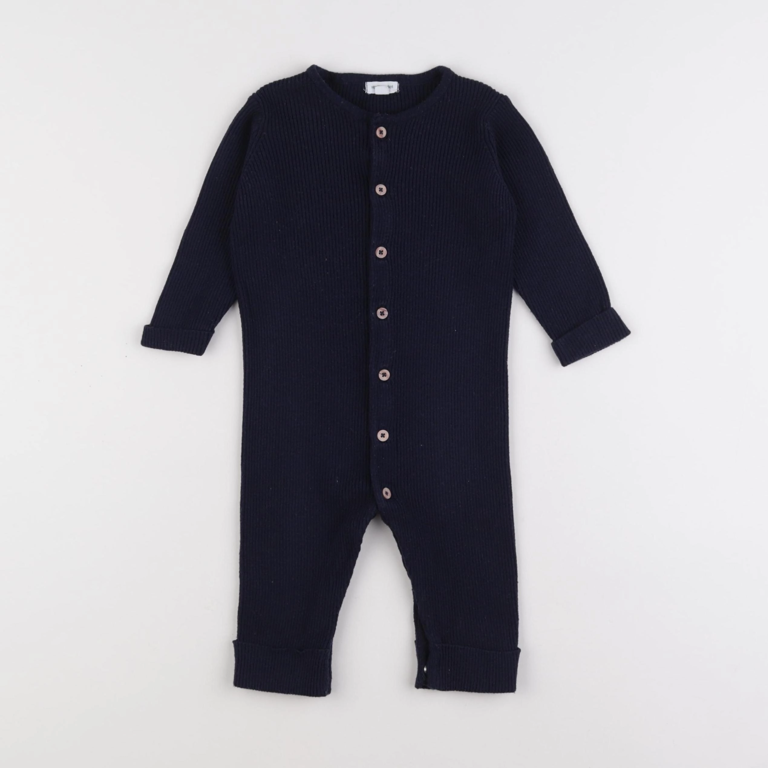 Vertbaudet - combinaison bleu - 12 mois