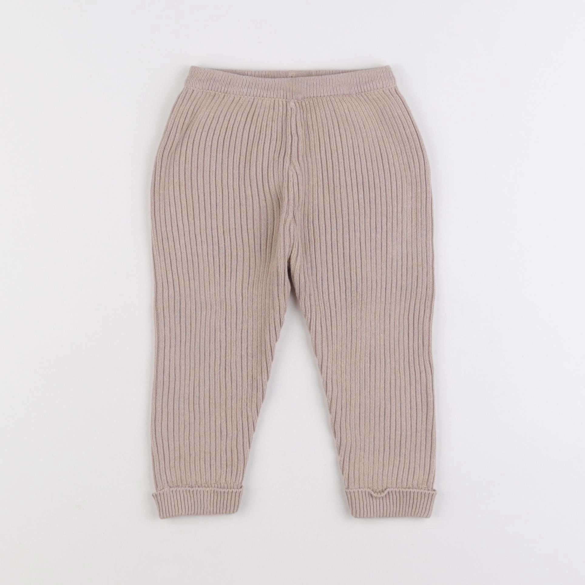 Vertbaudet - pantalon beige - 12 mois