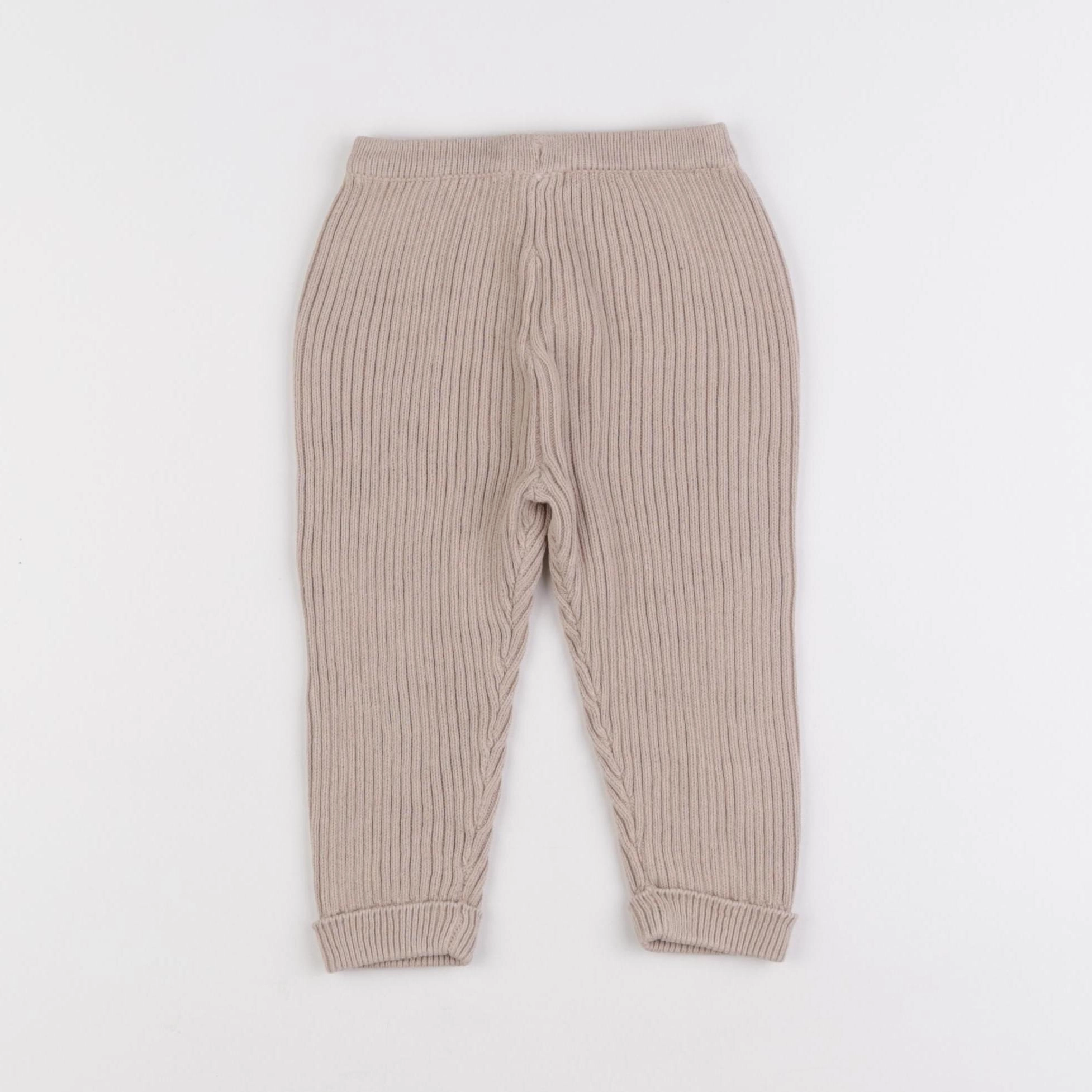 Vertbaudet - pantalon beige - 12 mois