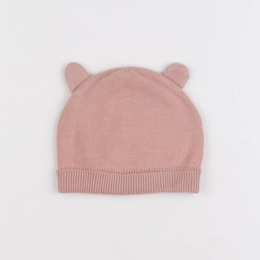 Vertbaudet - bonnet rose - 12 mois