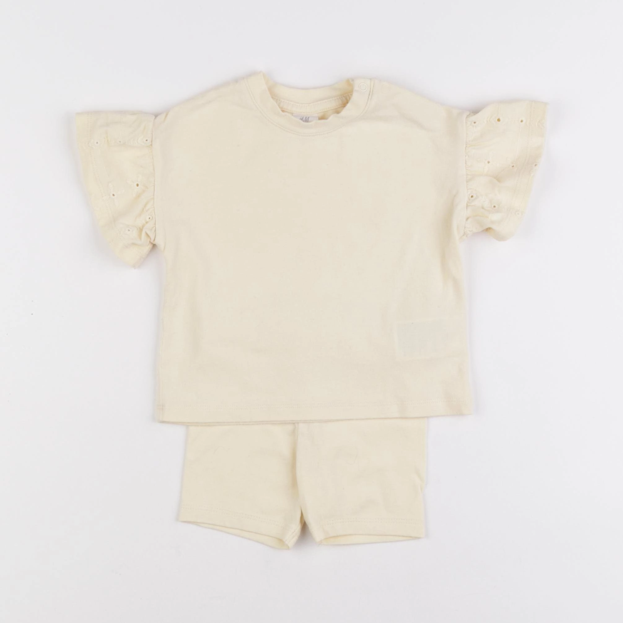 H&M - ensemble jaune - 3/6 mois
