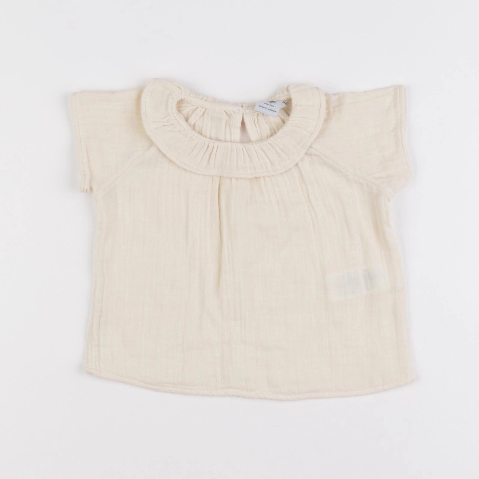 Petit Bateau - blouse beige - 3 mois