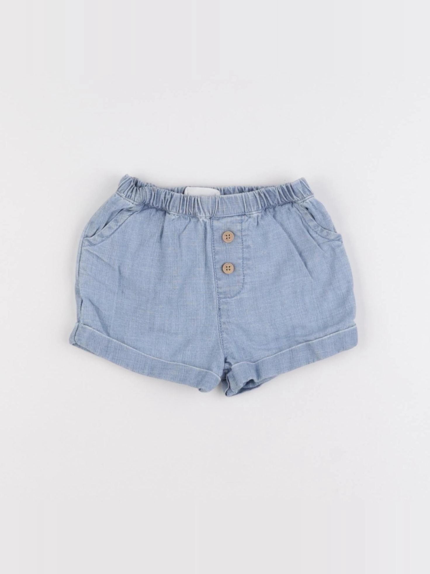 Mango - short bleu - 3/6 mois