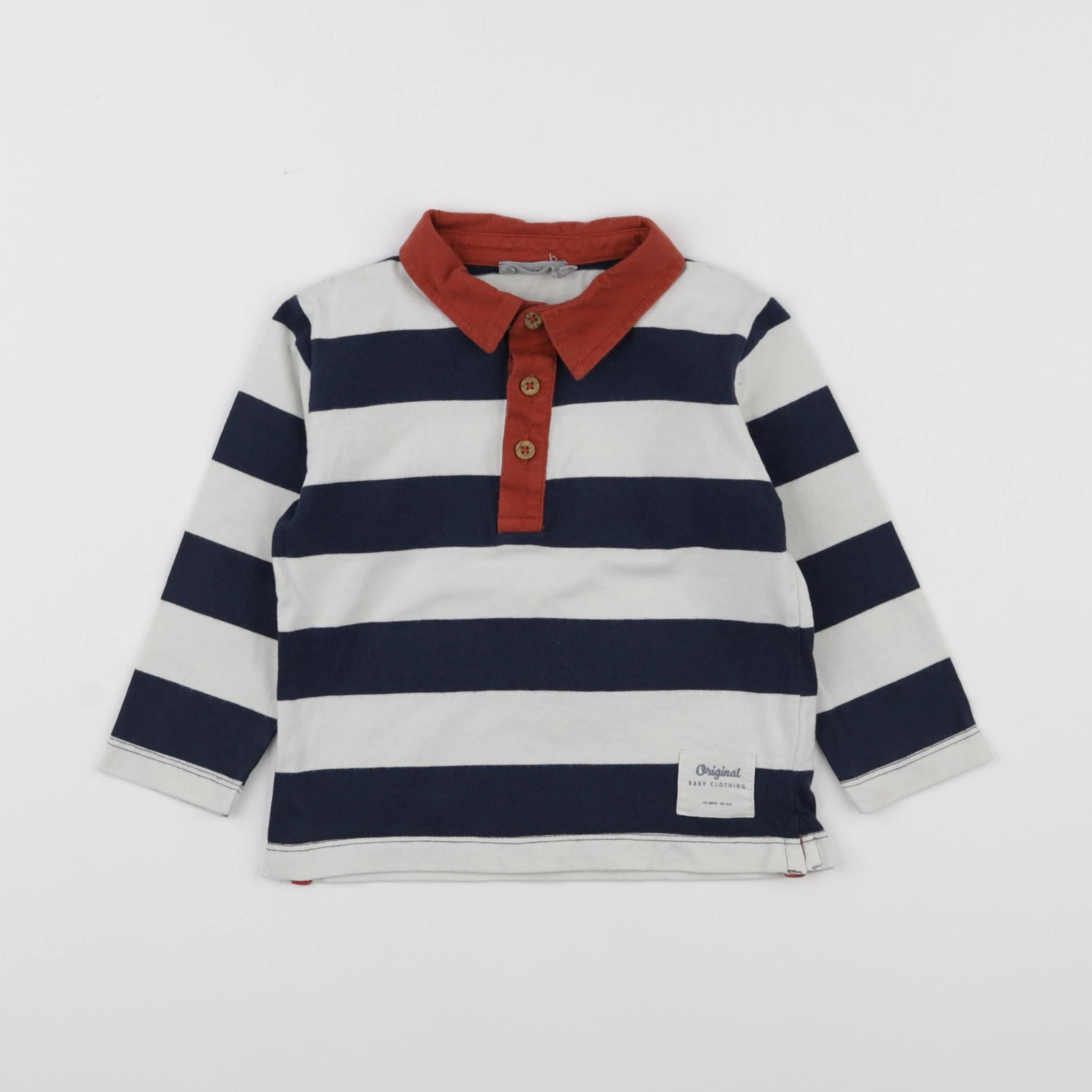 Boutchou - polo beige, bleu - 24 mois