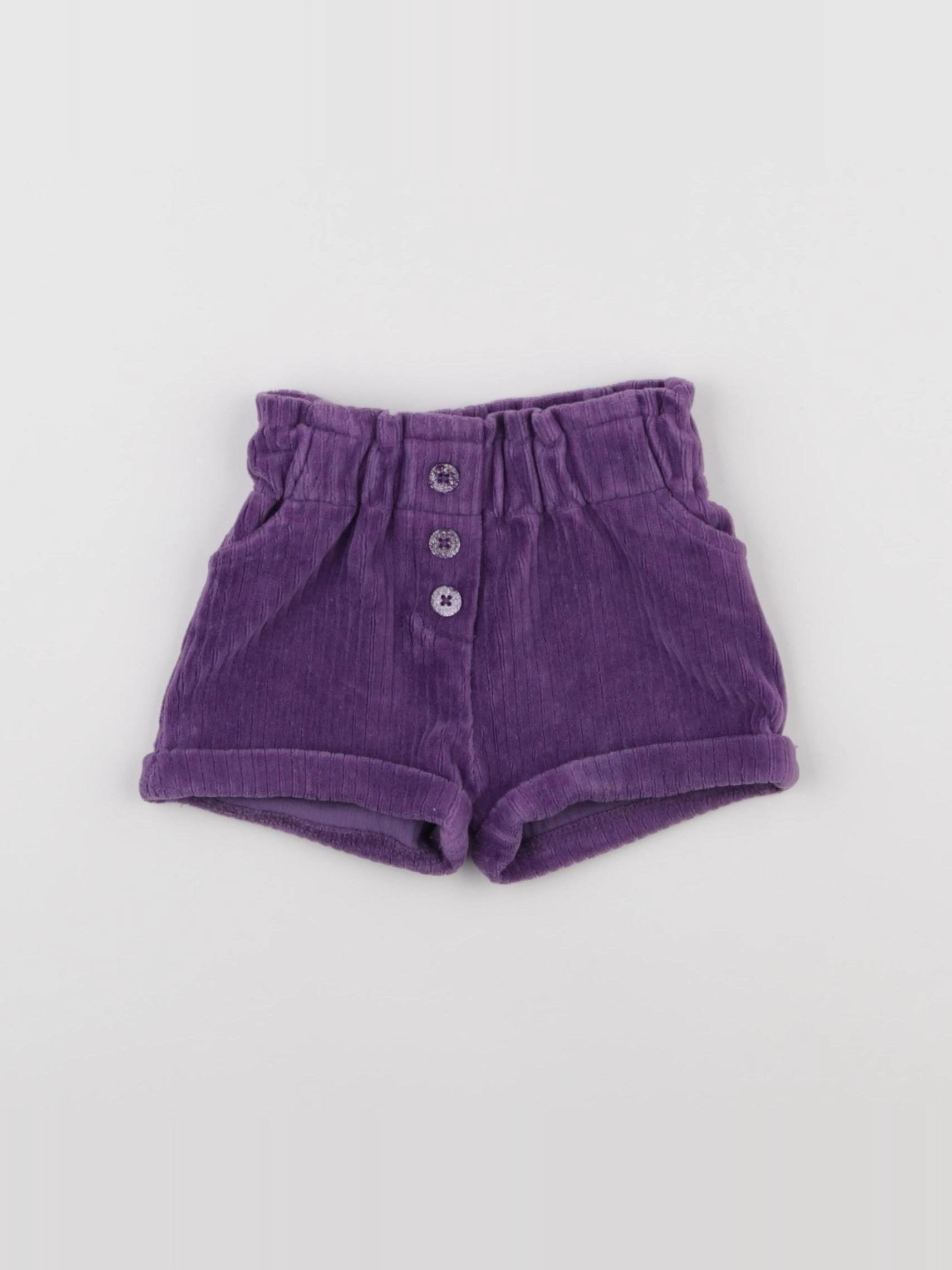 Tape à l'oeil - short violet - 9 mois