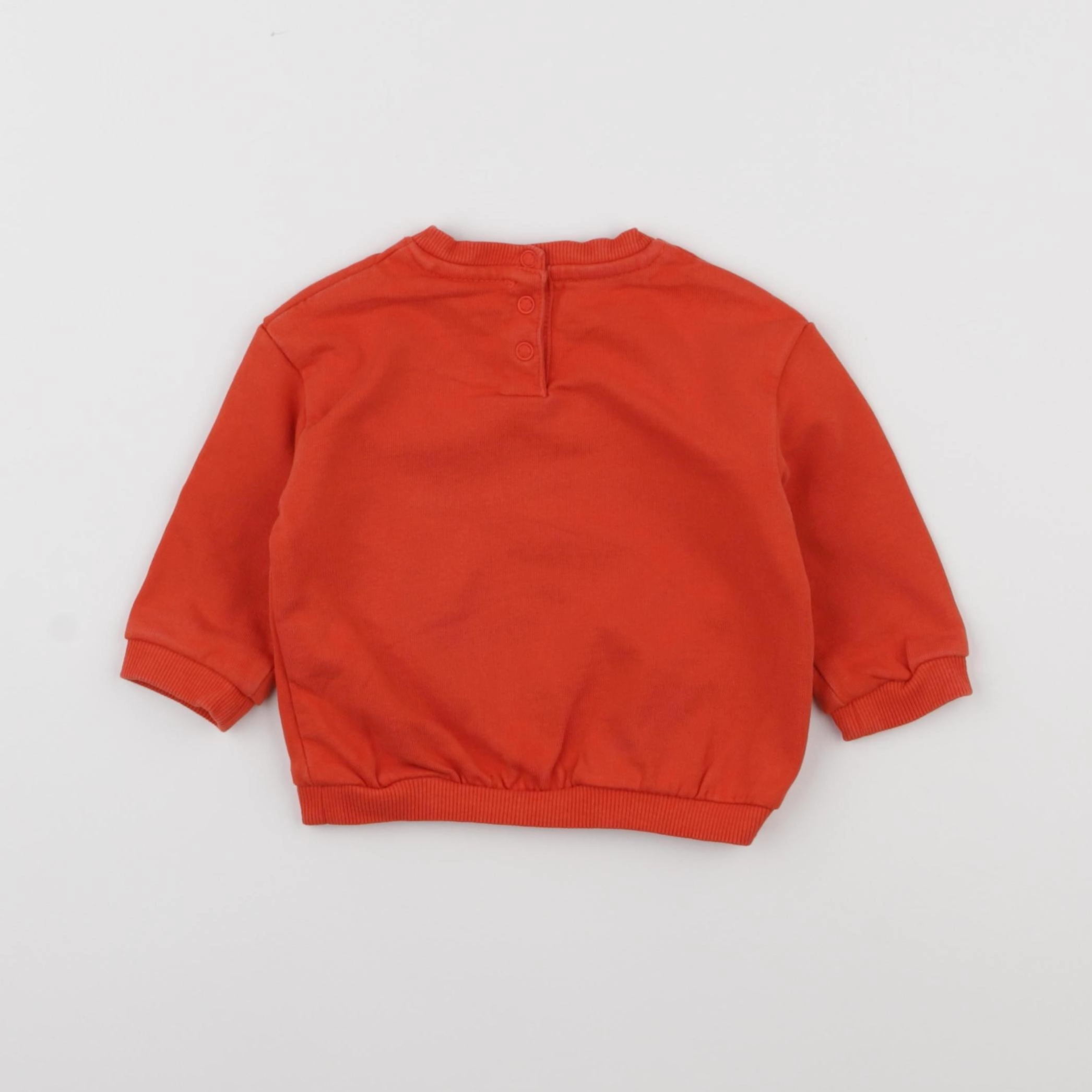 Tape à l'oeil - sweat orange - 6 mois