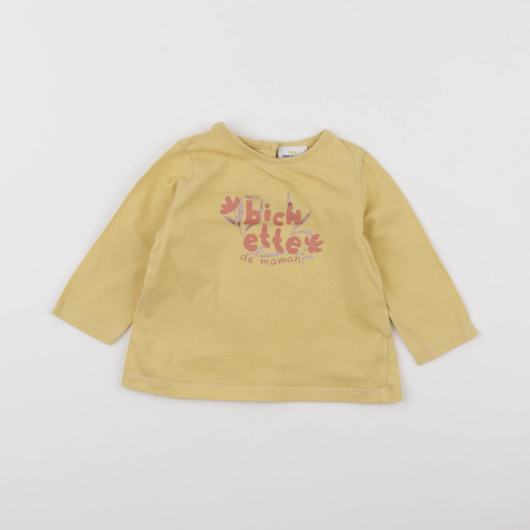 Tape à l'oeil - tee-shirt jaune - 6 mois