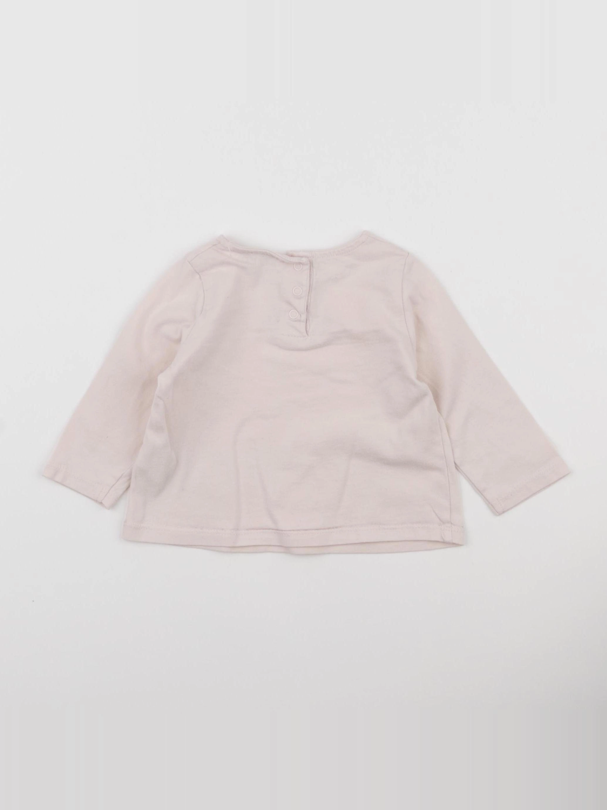 Tape à l'oeil - tee-shirt rose - 6 mois