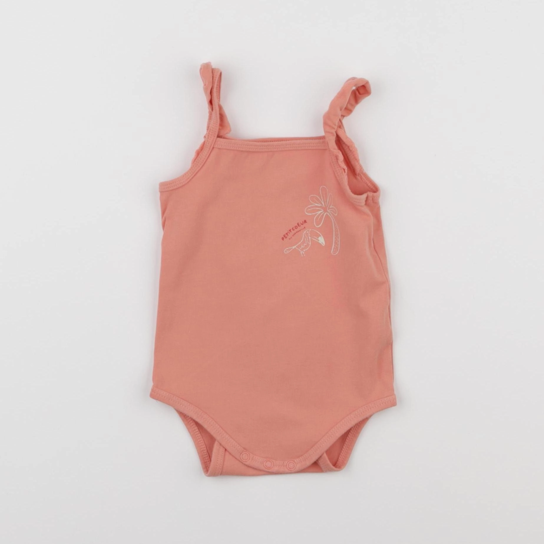 Tape à l'oeil - body orange - 6 mois