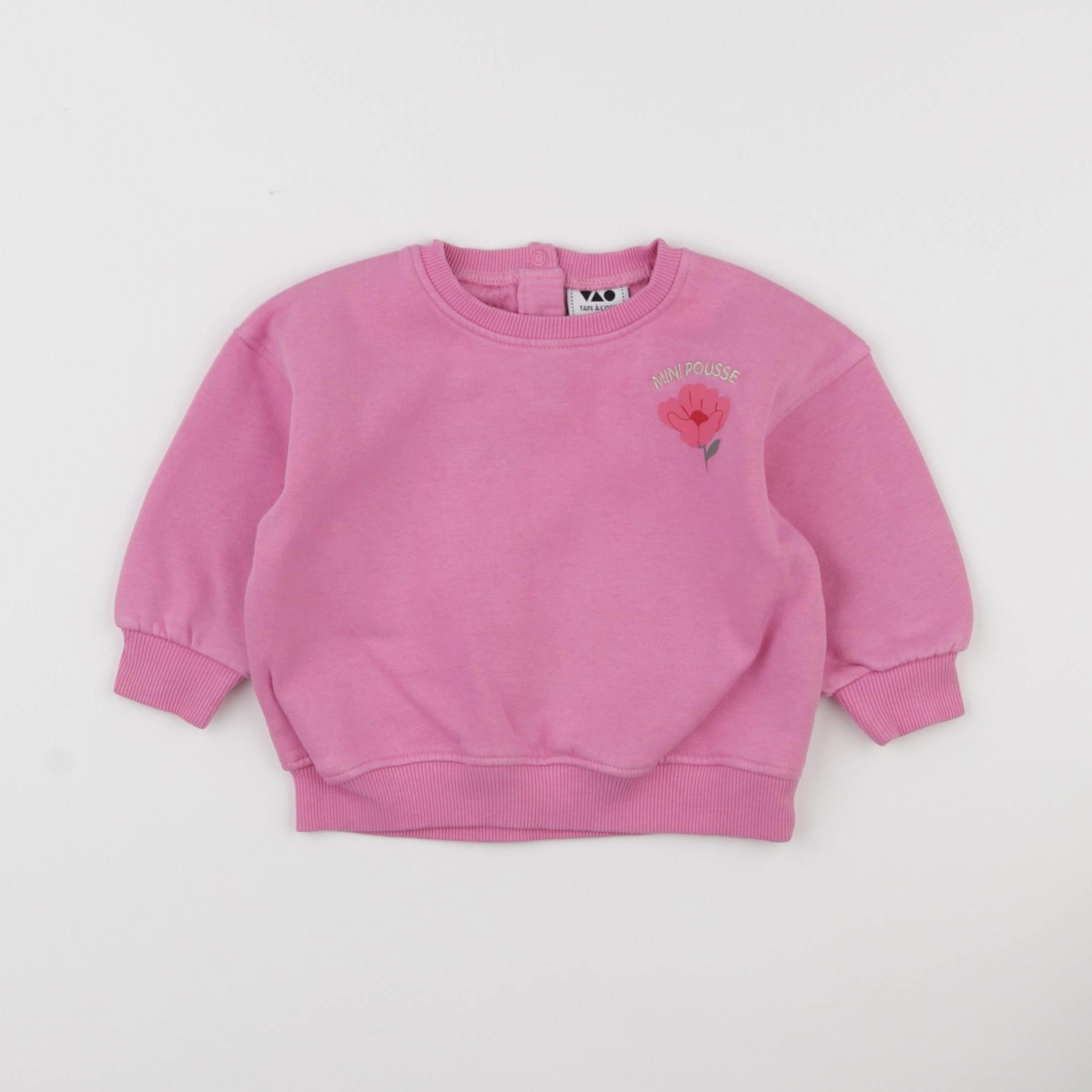 Tape à l'oeil - sweat rose - 9 mois