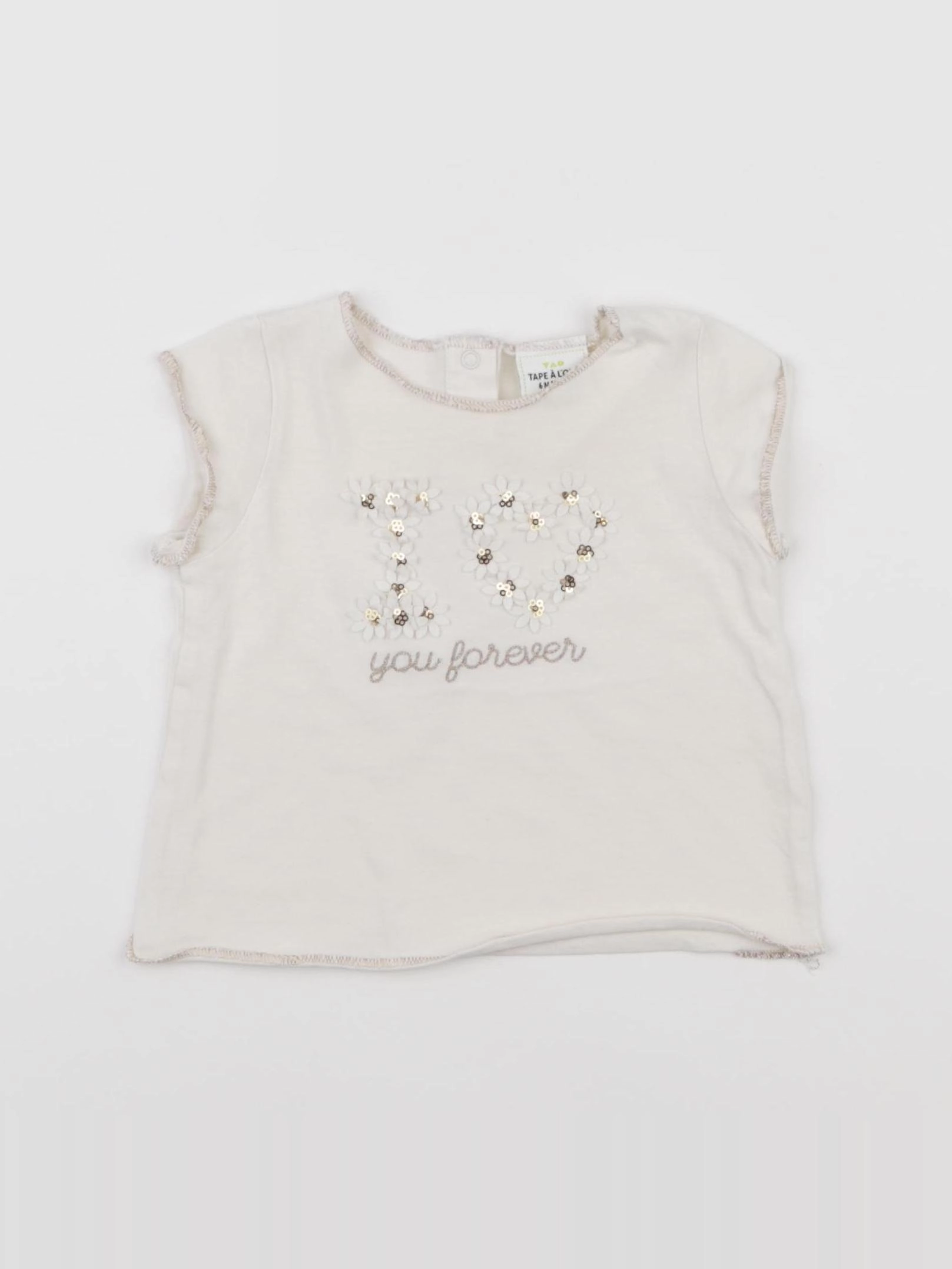 Tape à l'oeil - tee-shirt beige - 6 mois