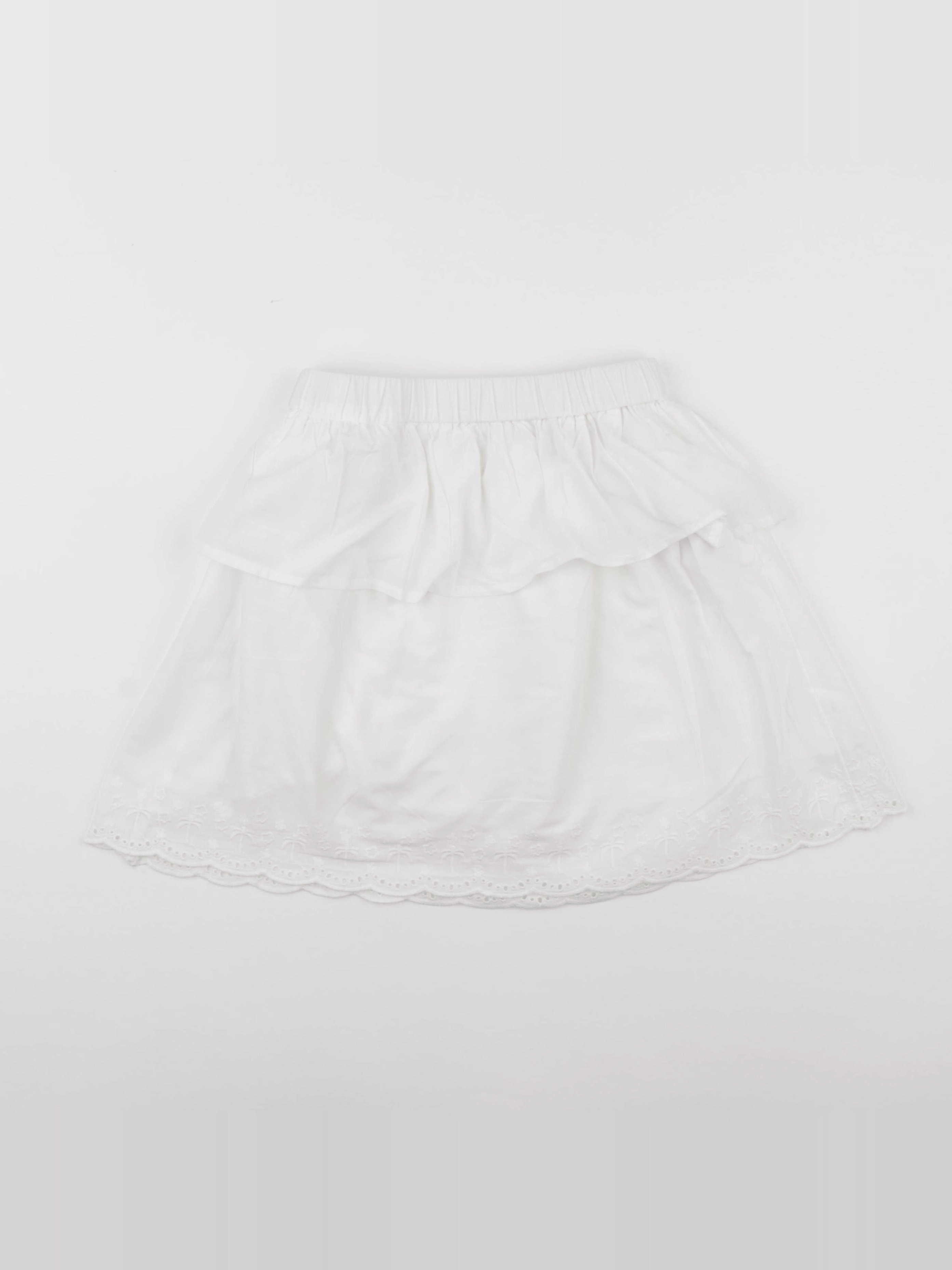 Vertbaudet - jupe blanc - 10 ans
