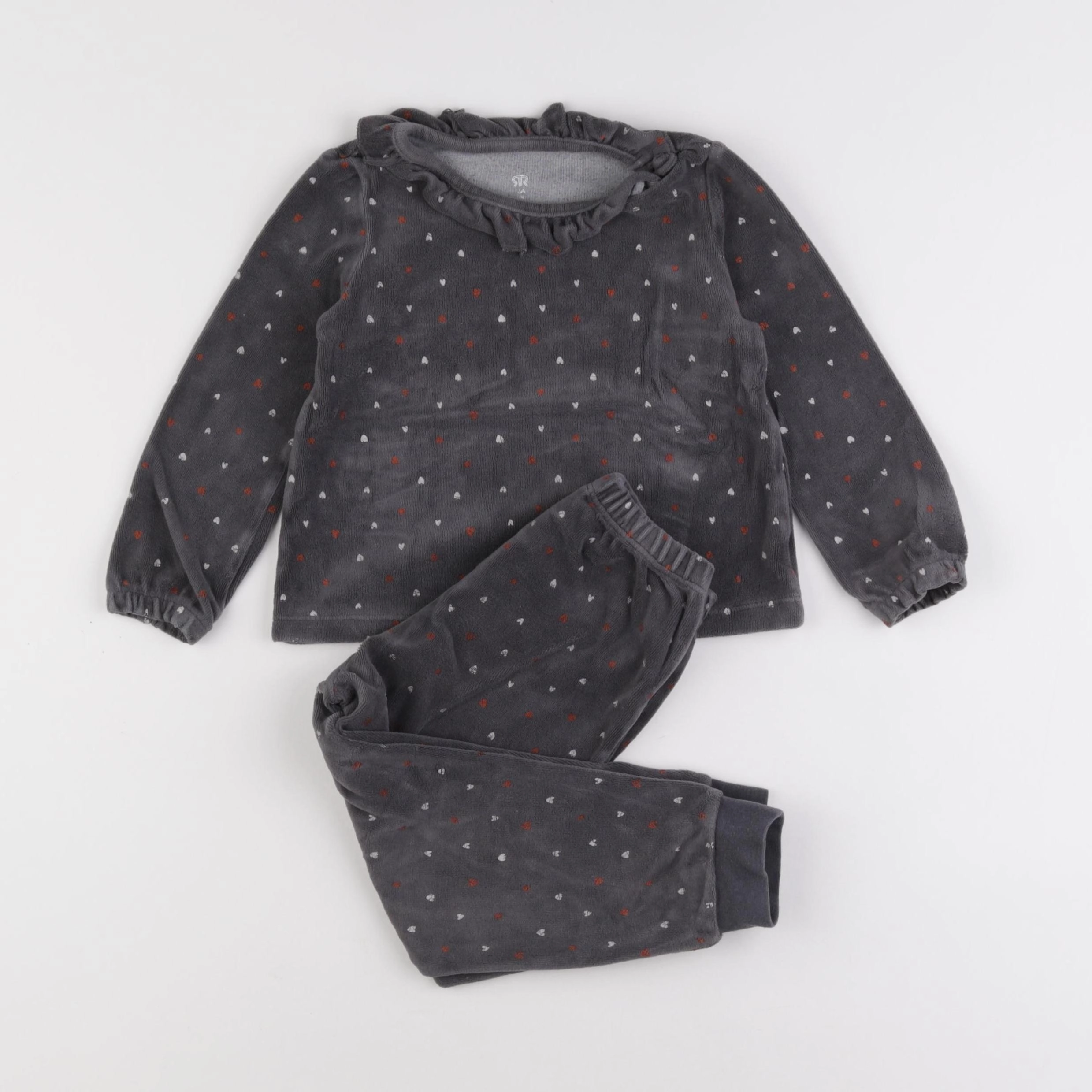 La Redoute - pyjama velours gris - 3 ans