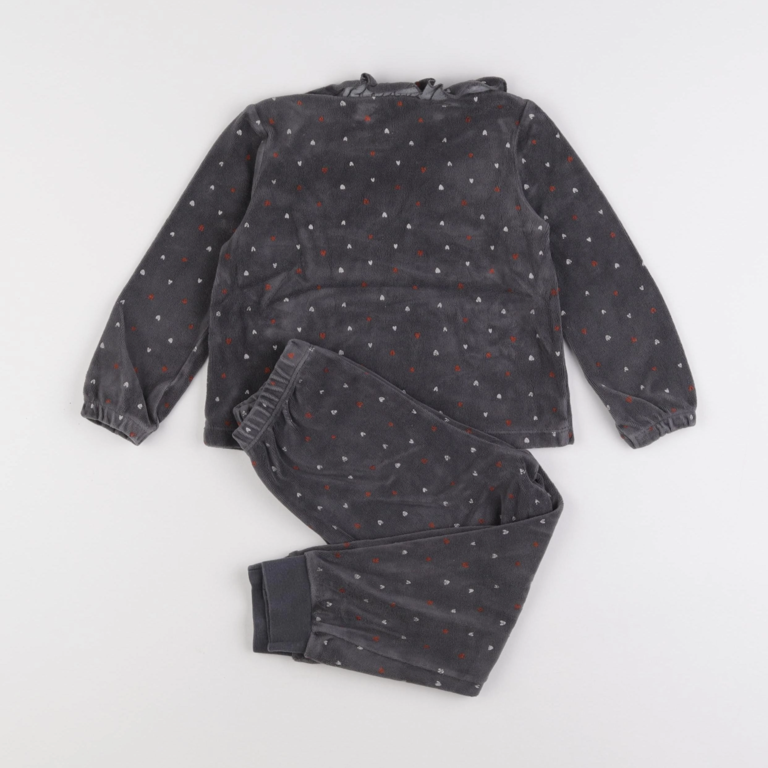 La Redoute - pyjama velours gris - 3 ans