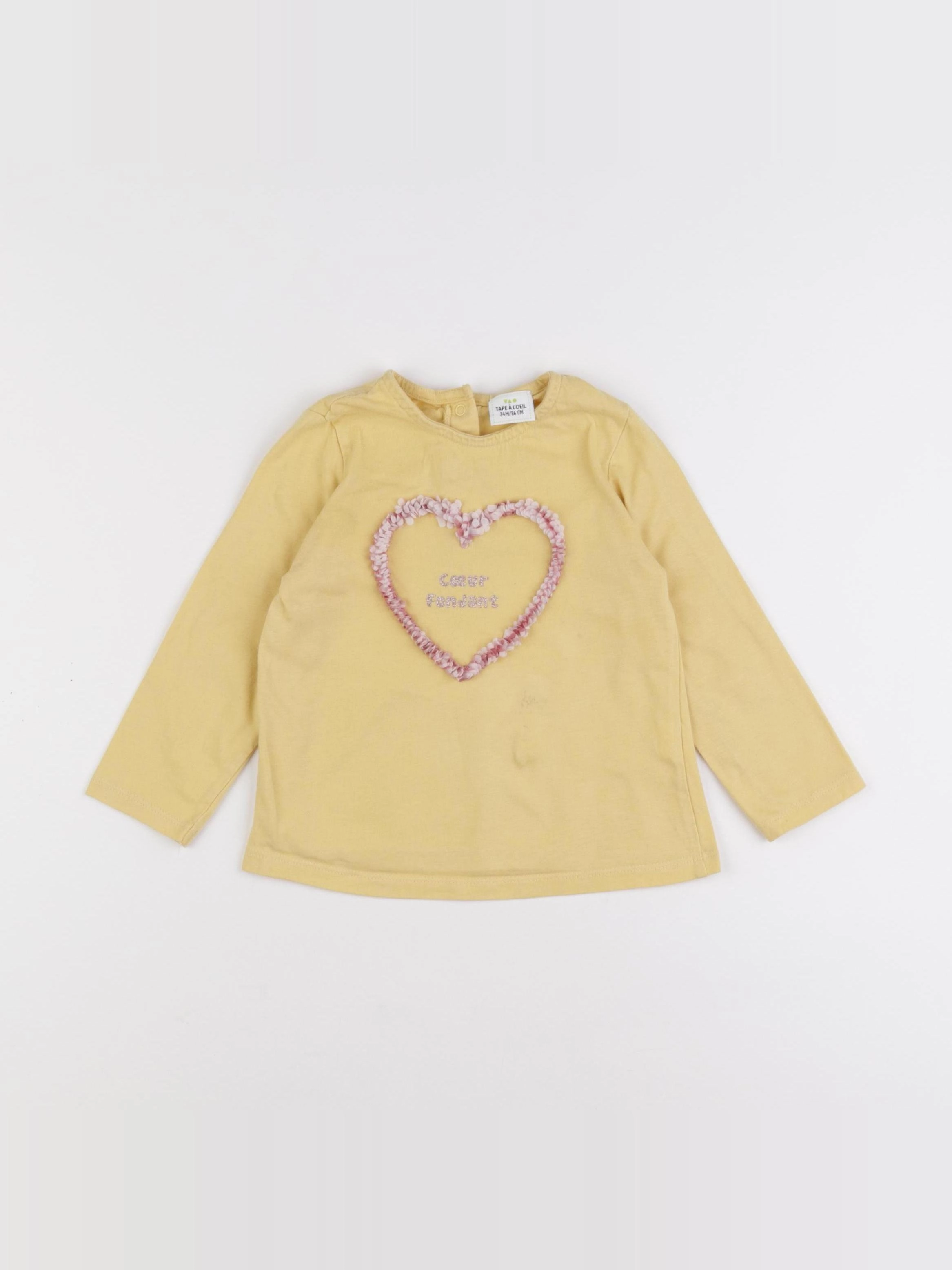 Tape à l'oeil - tee-shirt jaune - 2 ans