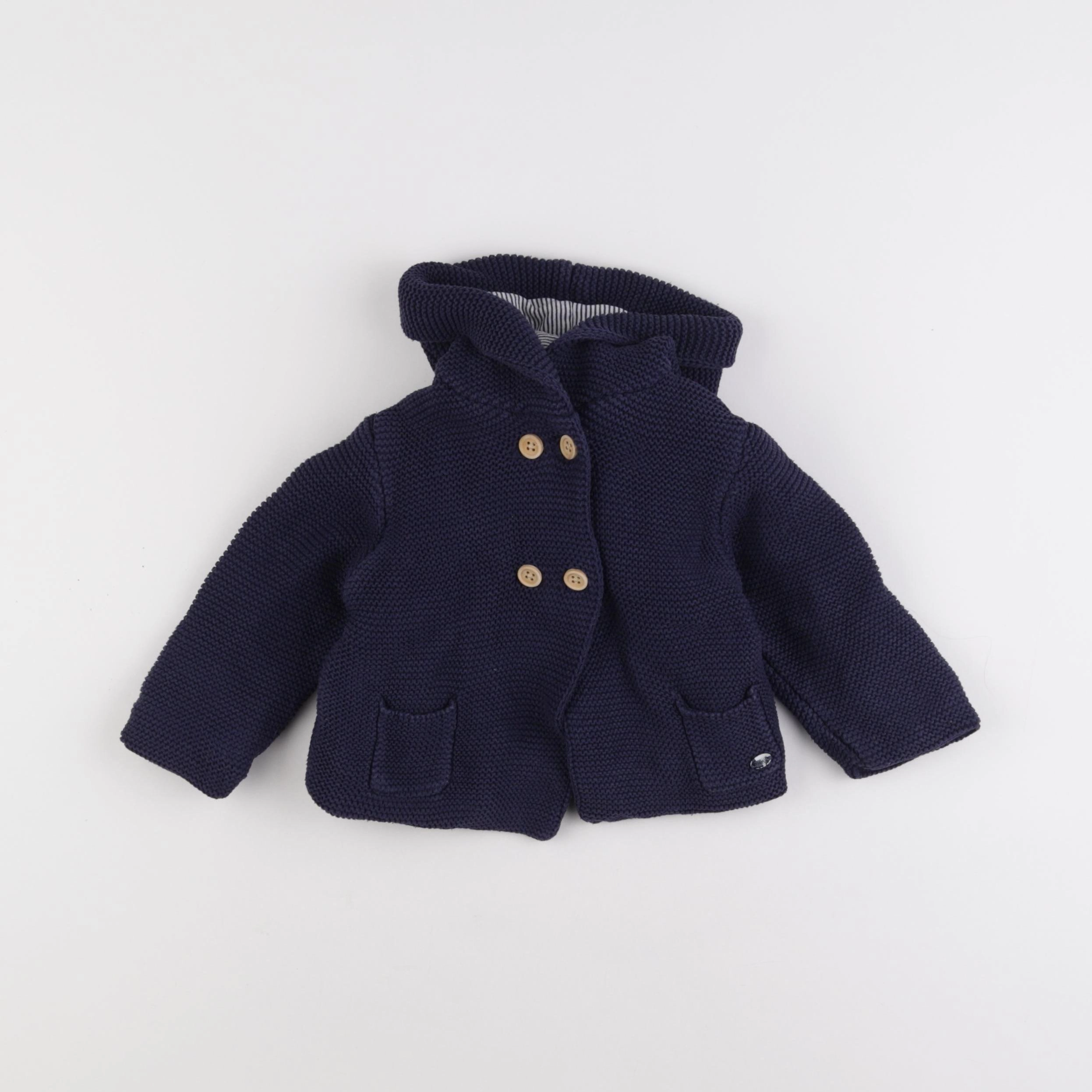 Cyrillus - veste bleu - 12 mois