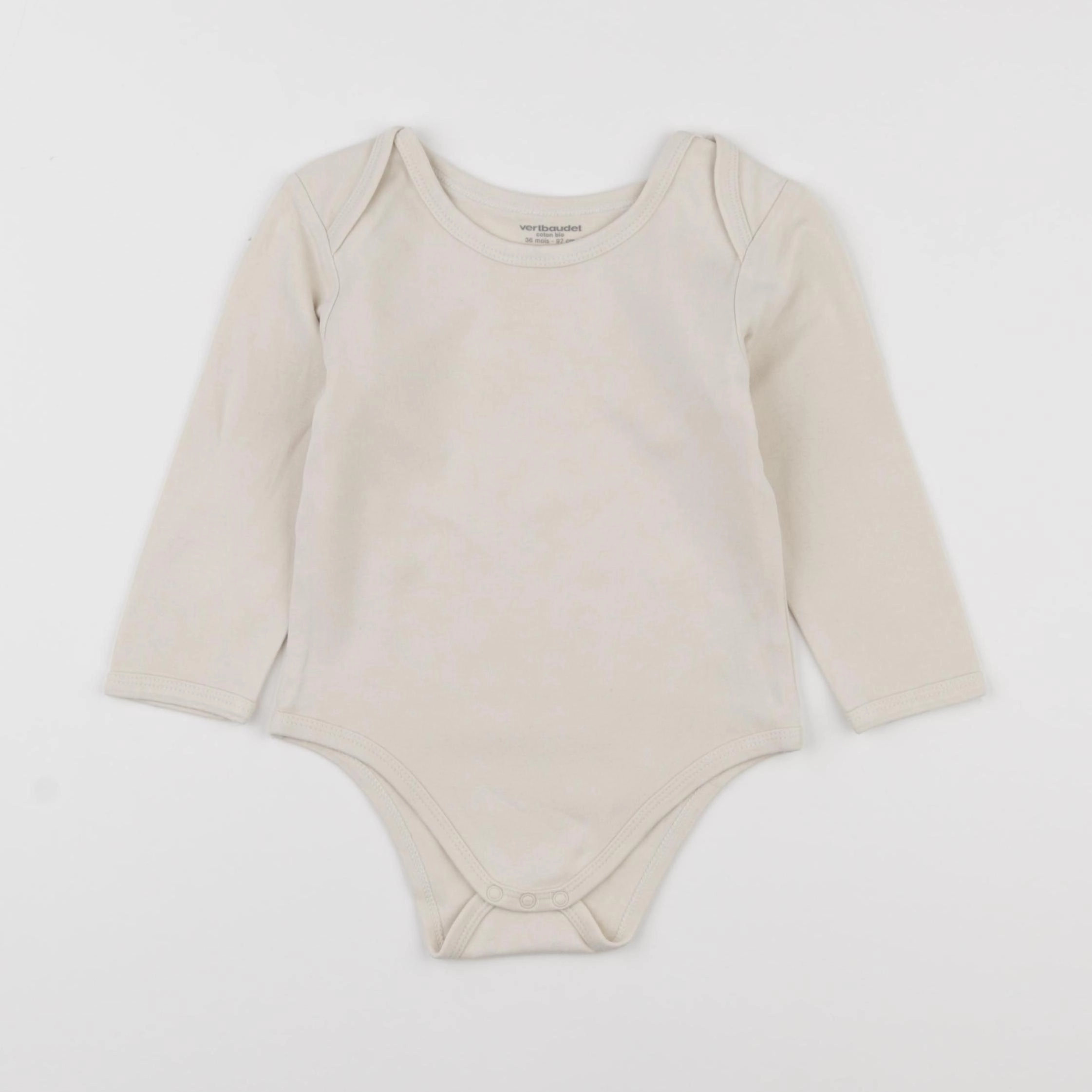 Vertbaudet - body beige - 36 mois