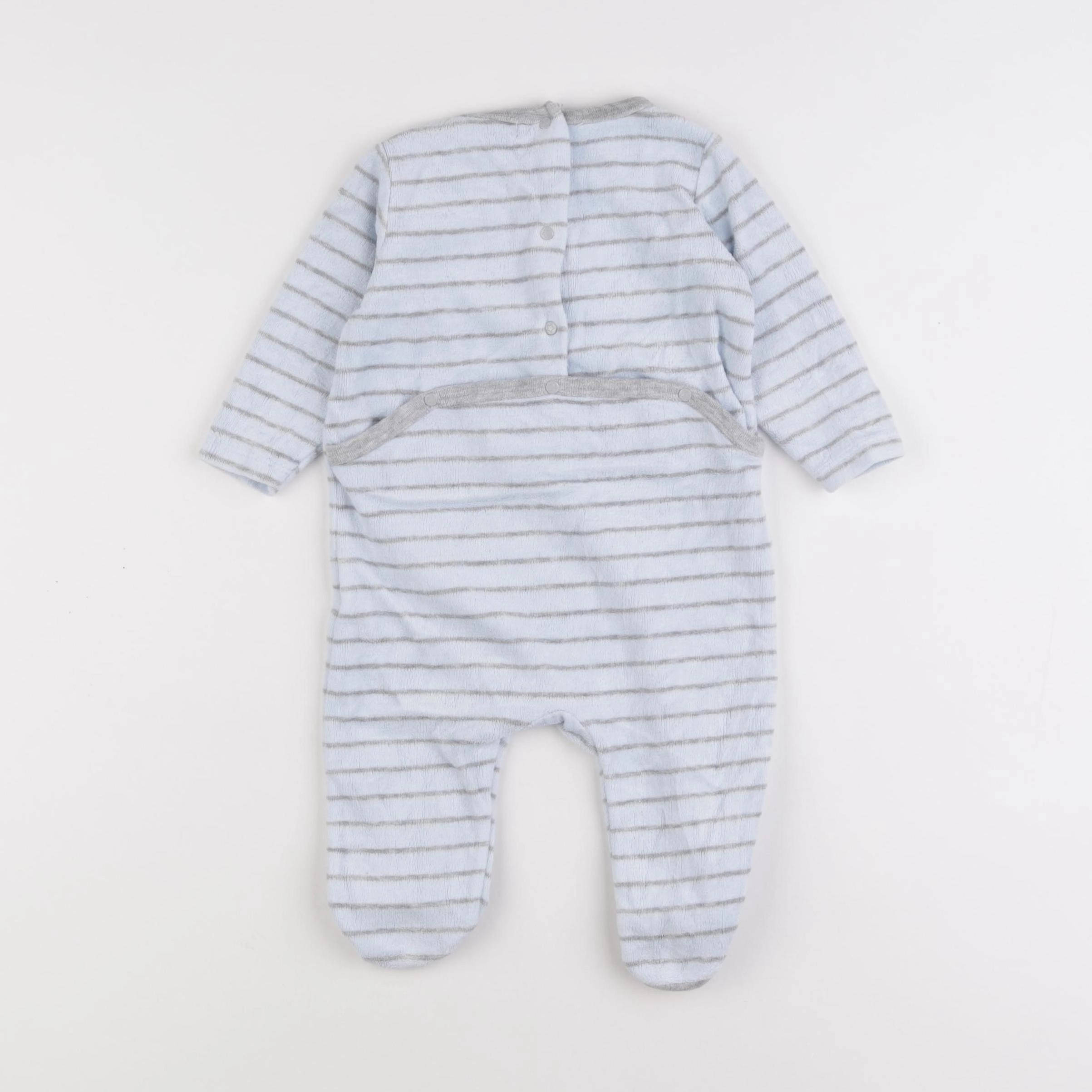 Cadet Rousselle - pyjama velours bleu - 6 mois