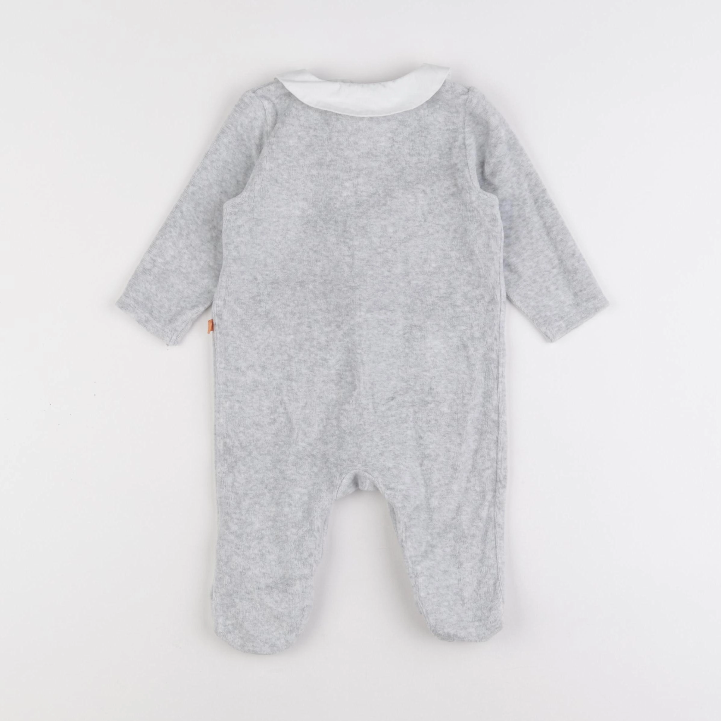Cadet Rousselle - pyjama velours gris - 6 mois