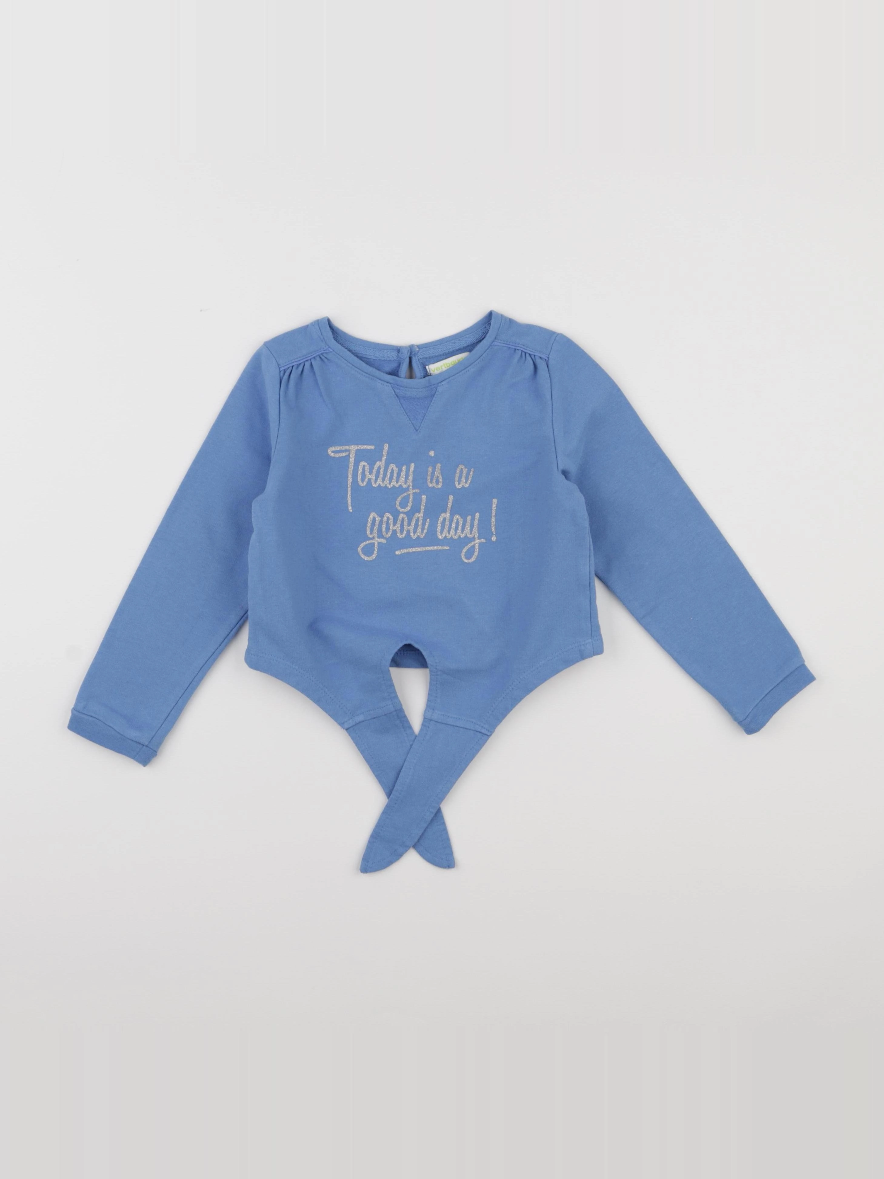 Vertbaudet - sweat bleu - 4 ans