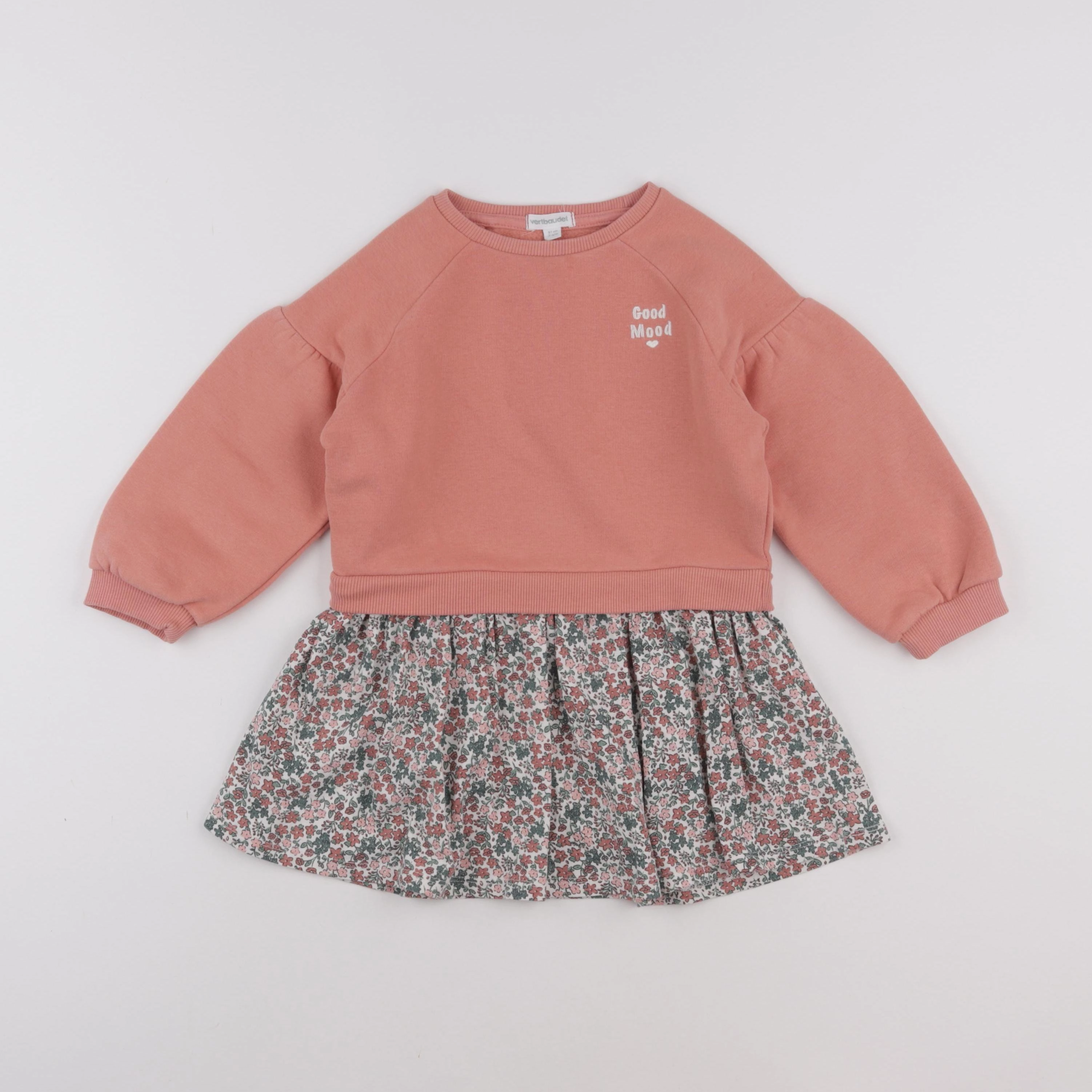 Vertbaudet - robe rose - 3 ans