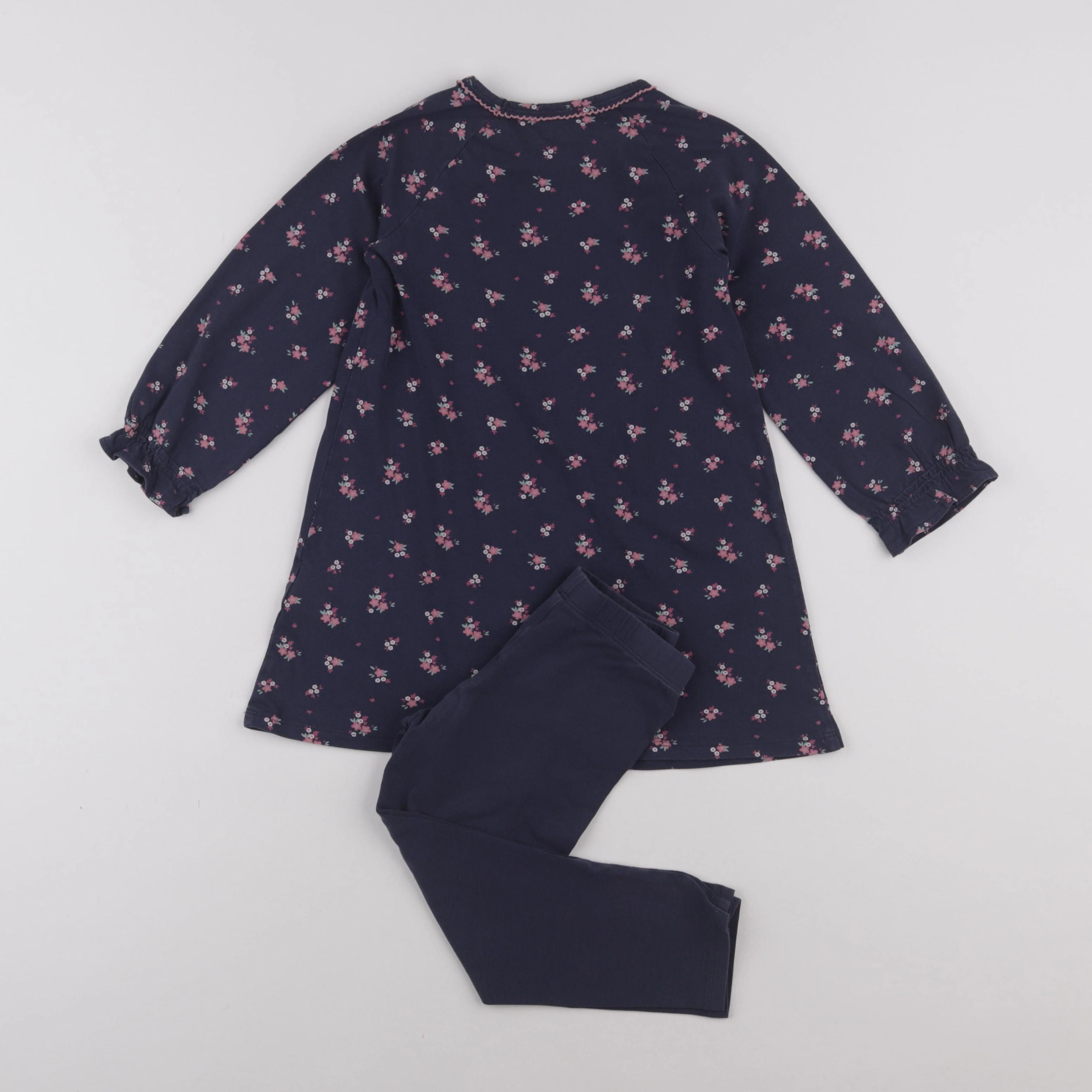 Vertbaudet - pyjama coton bleu - 4 ans