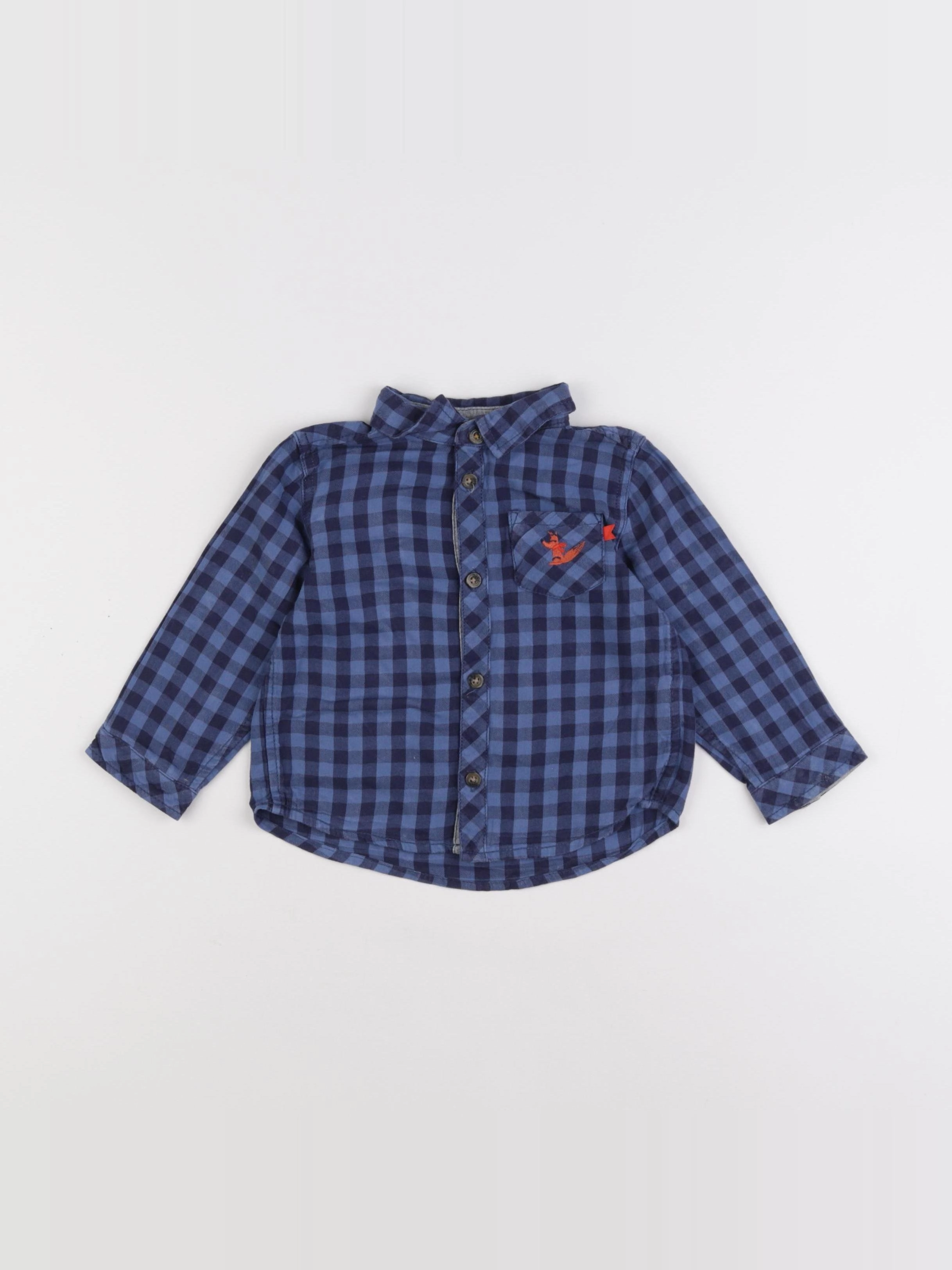 Cadet Rousselle - chemise bleu - 18 mois