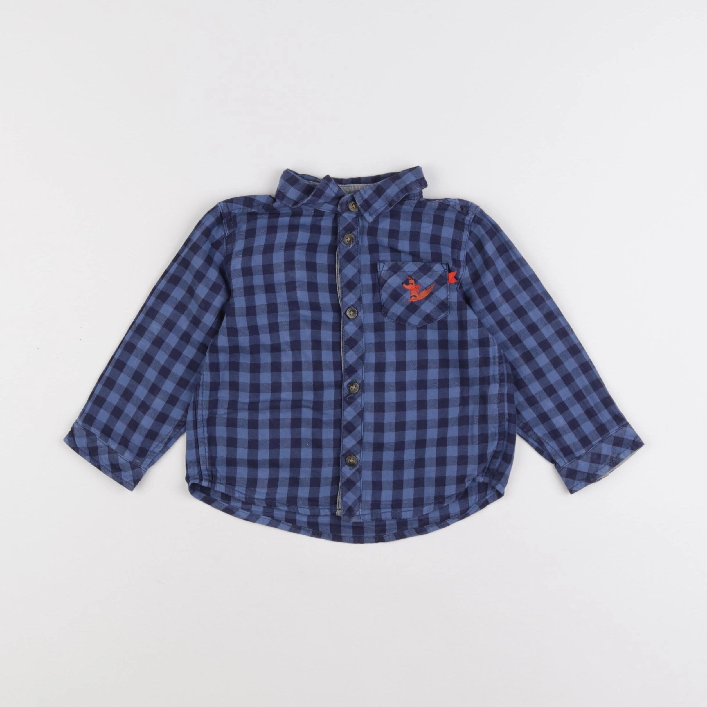 Cadet Rousselle - chemise bleu - 18 mois