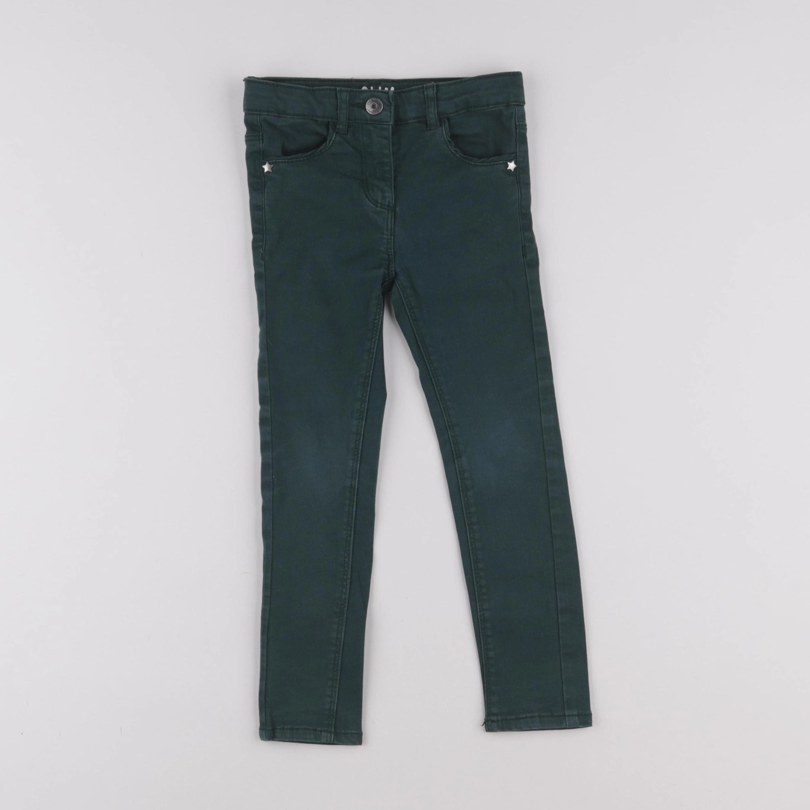 Vertbaudet - jean vert - 4 ans