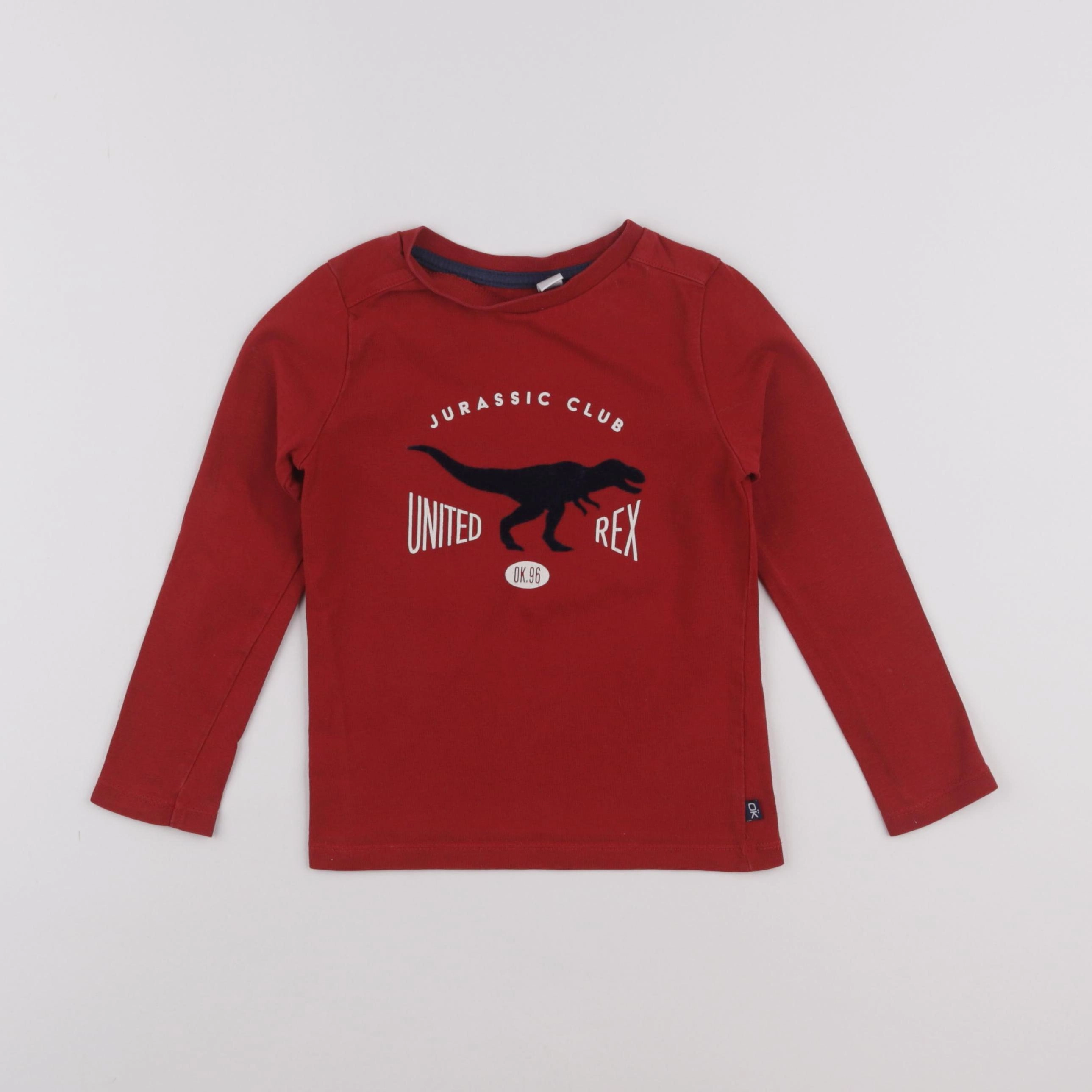Okaidi - tee-shirt rouge - 3 ans