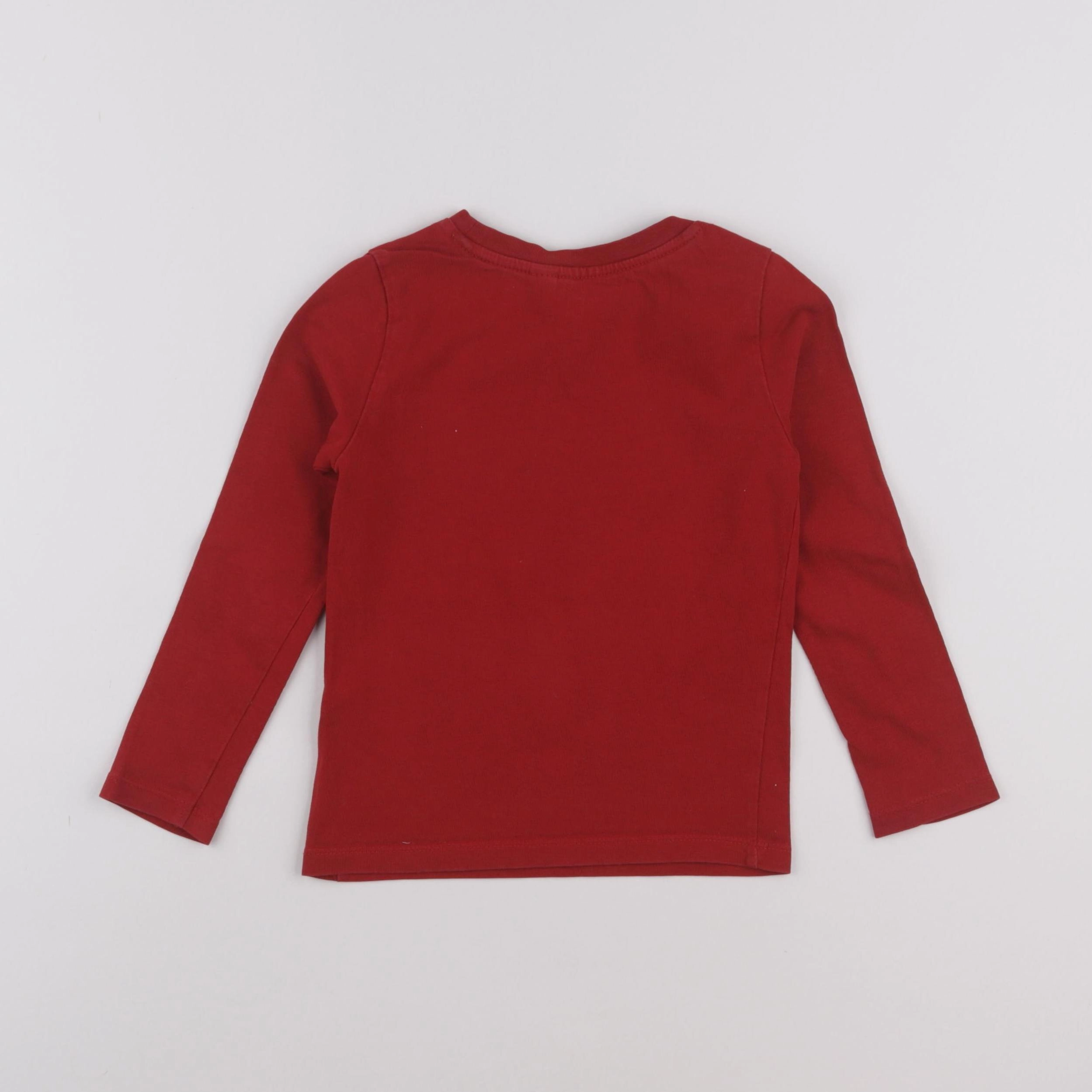 Okaidi - tee-shirt rouge - 3 ans