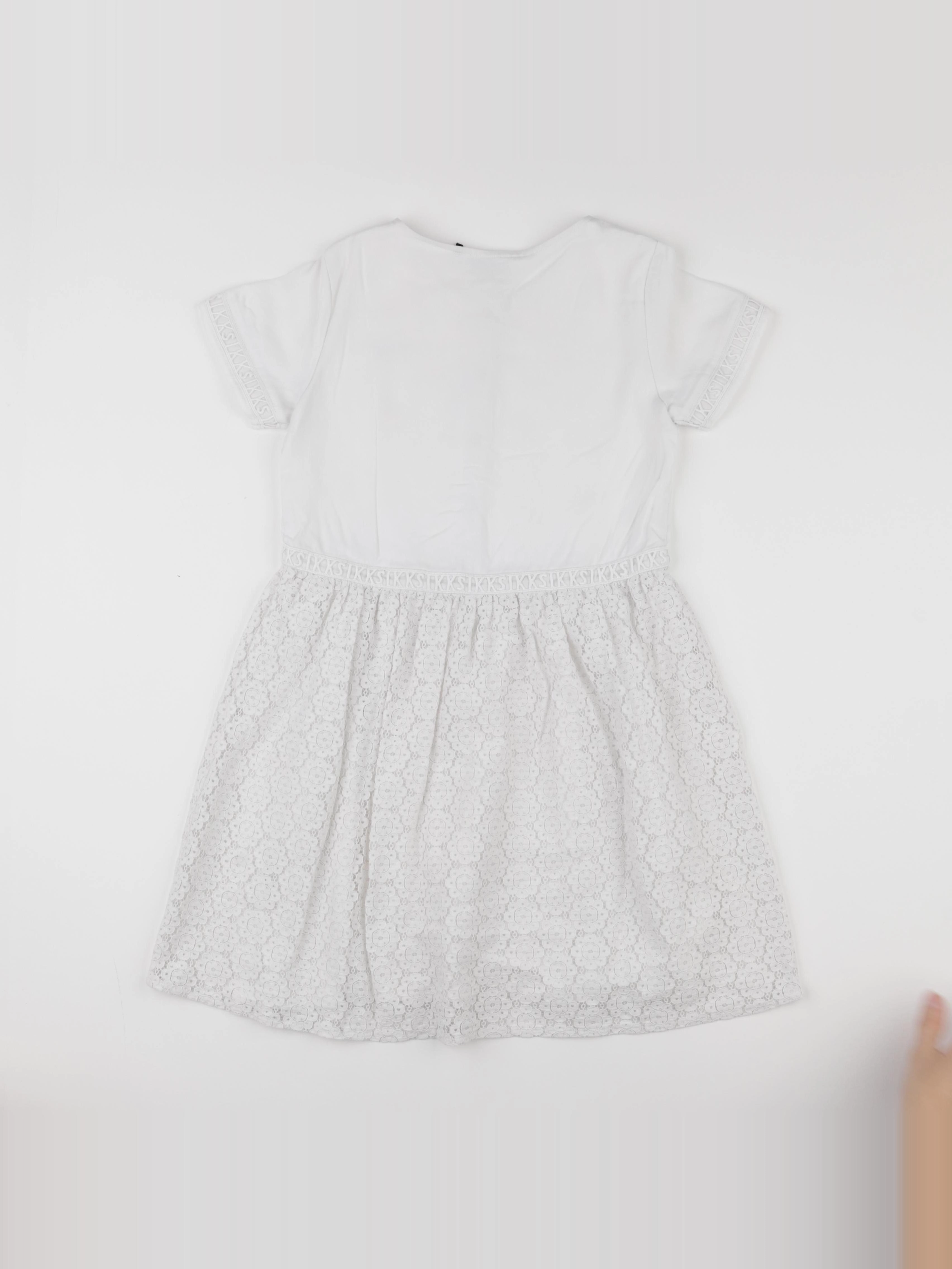 IKKS - robe blanc - 10 ans