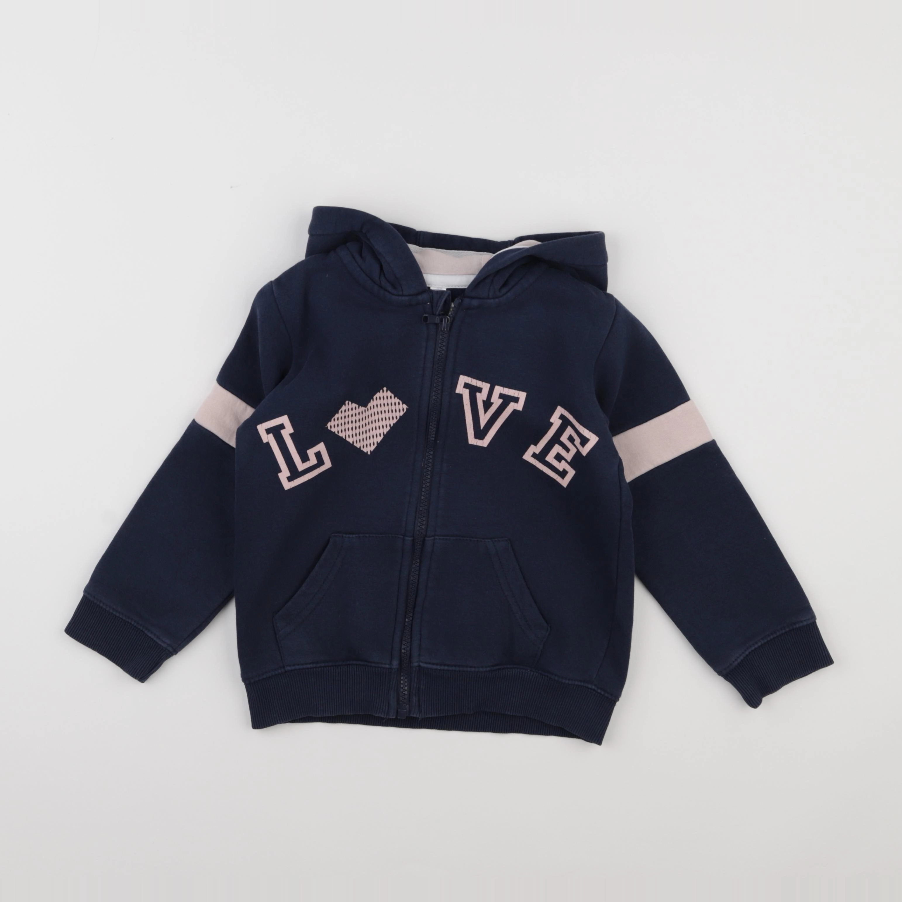 Vertbaudet - sweat bleu - 6 ans