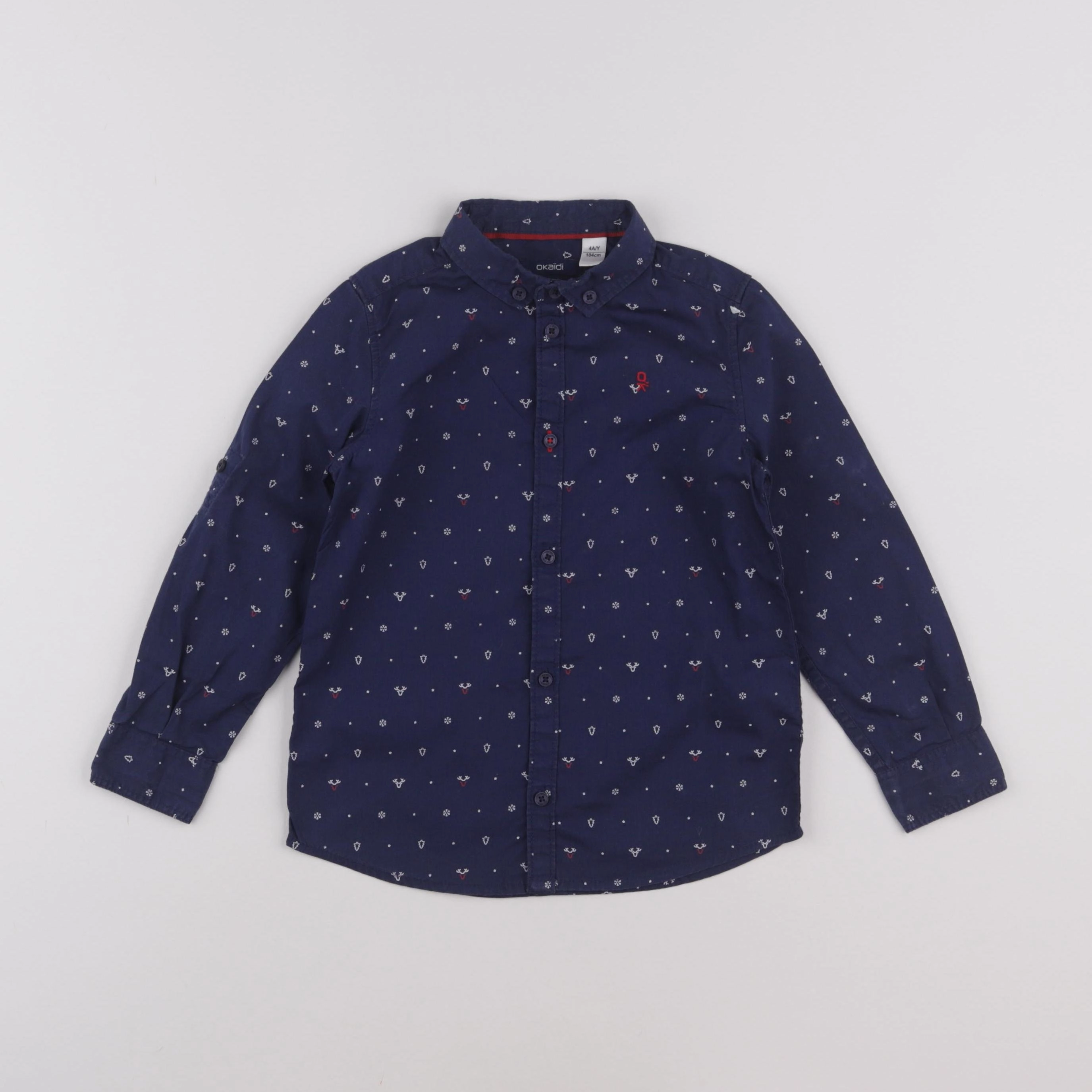 Okaidi - chemise bleu - 4 ans