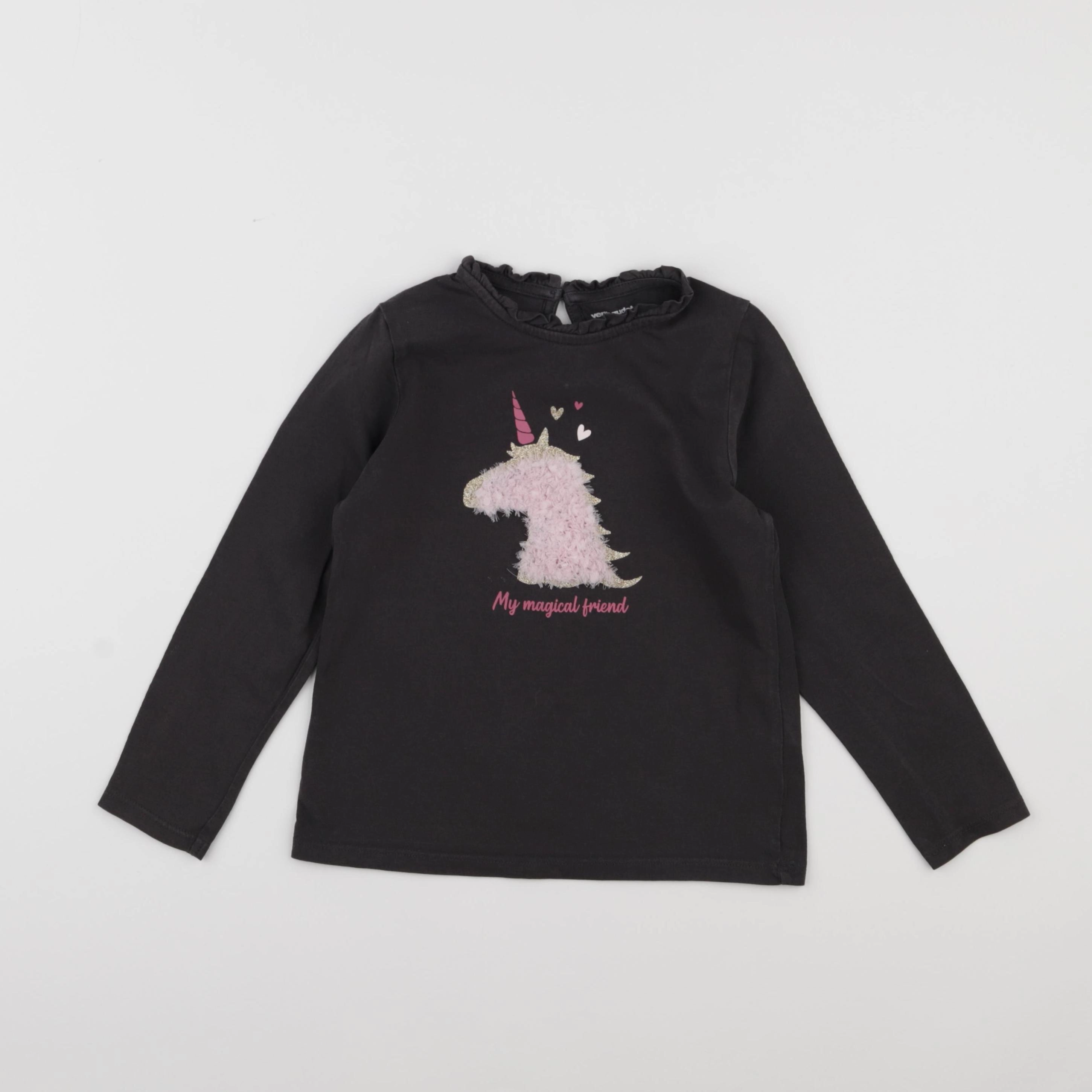 Vertbaudet - tee-shirt gris - 6 ans