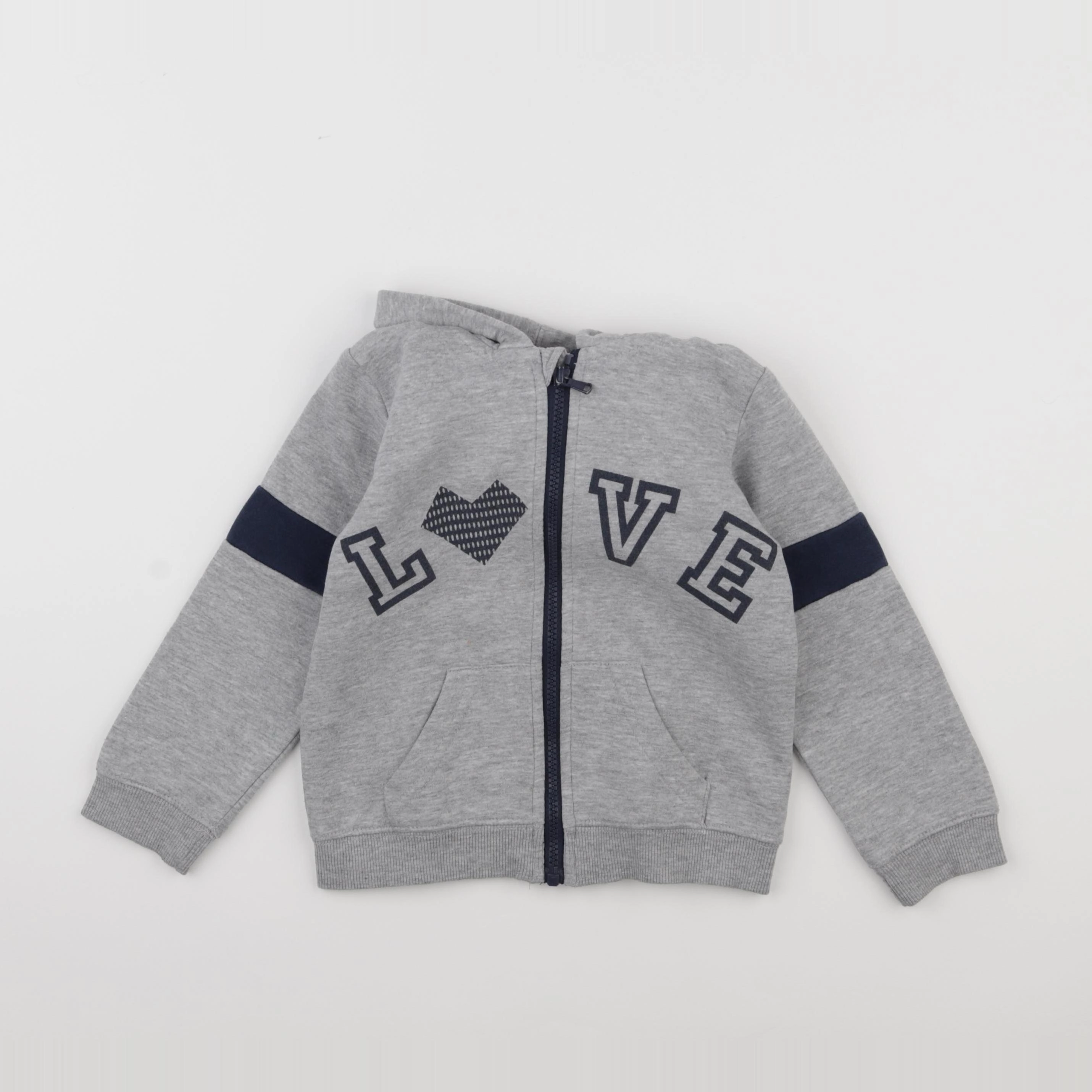 Vertbaudet - sweat gris - 5 ans