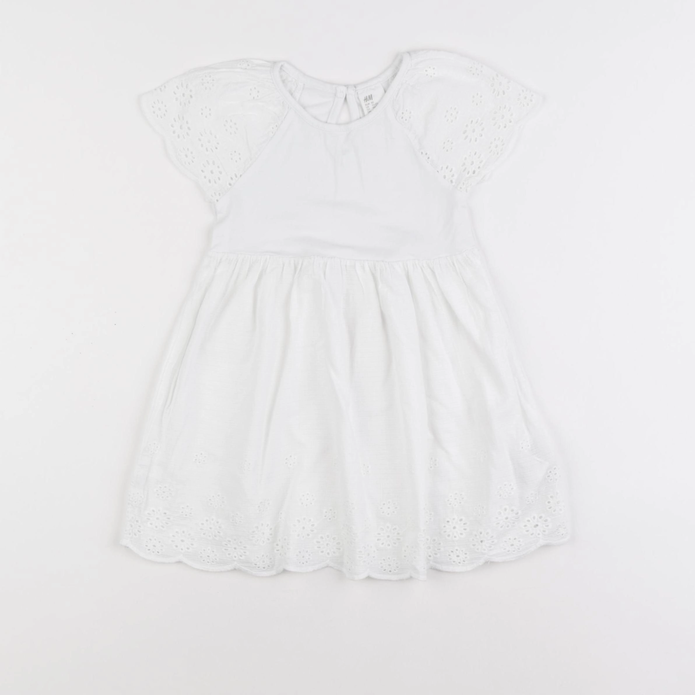 H&M - robe blanc - 18/24 mois