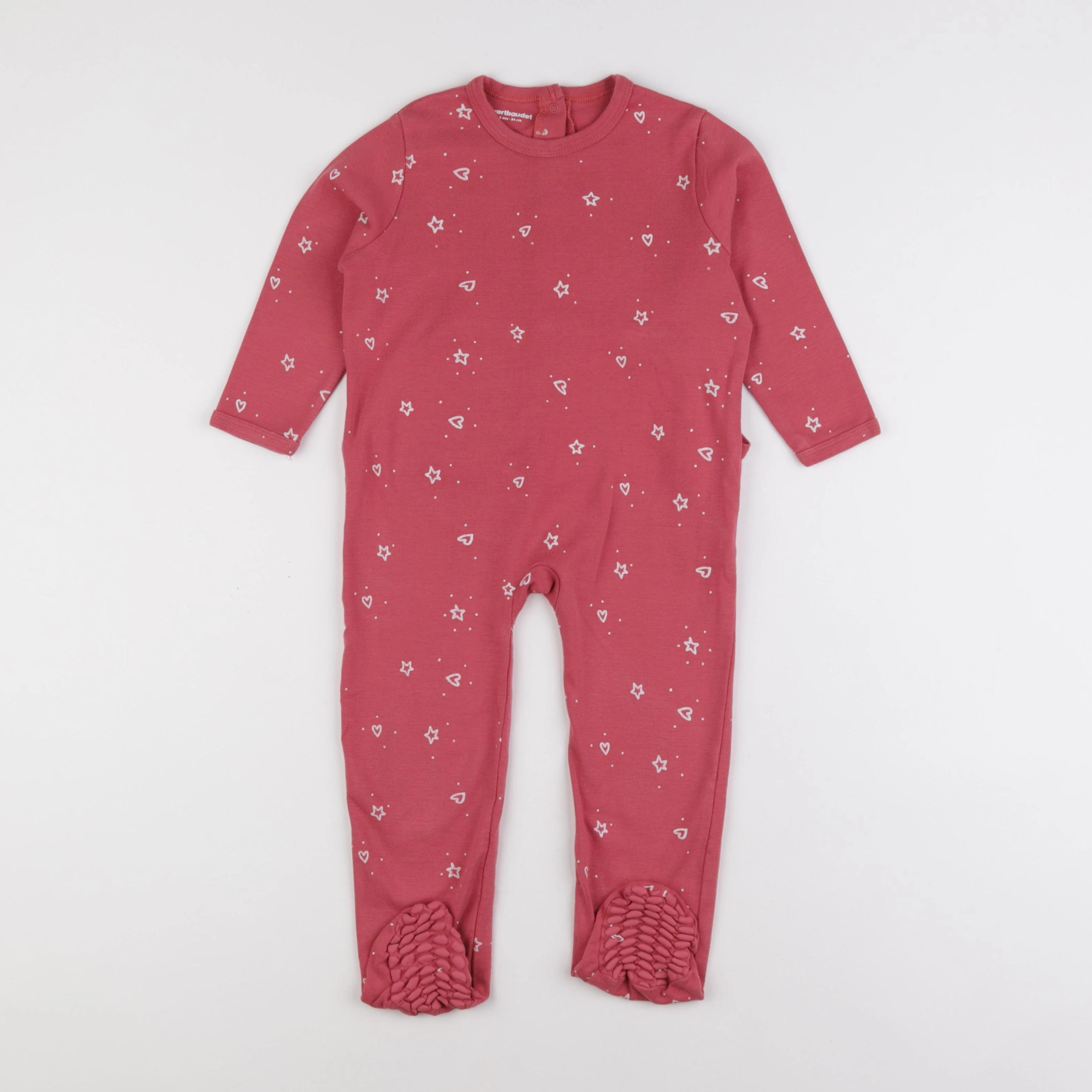 Vertbaudet - pyjama coton rose - 3 ans