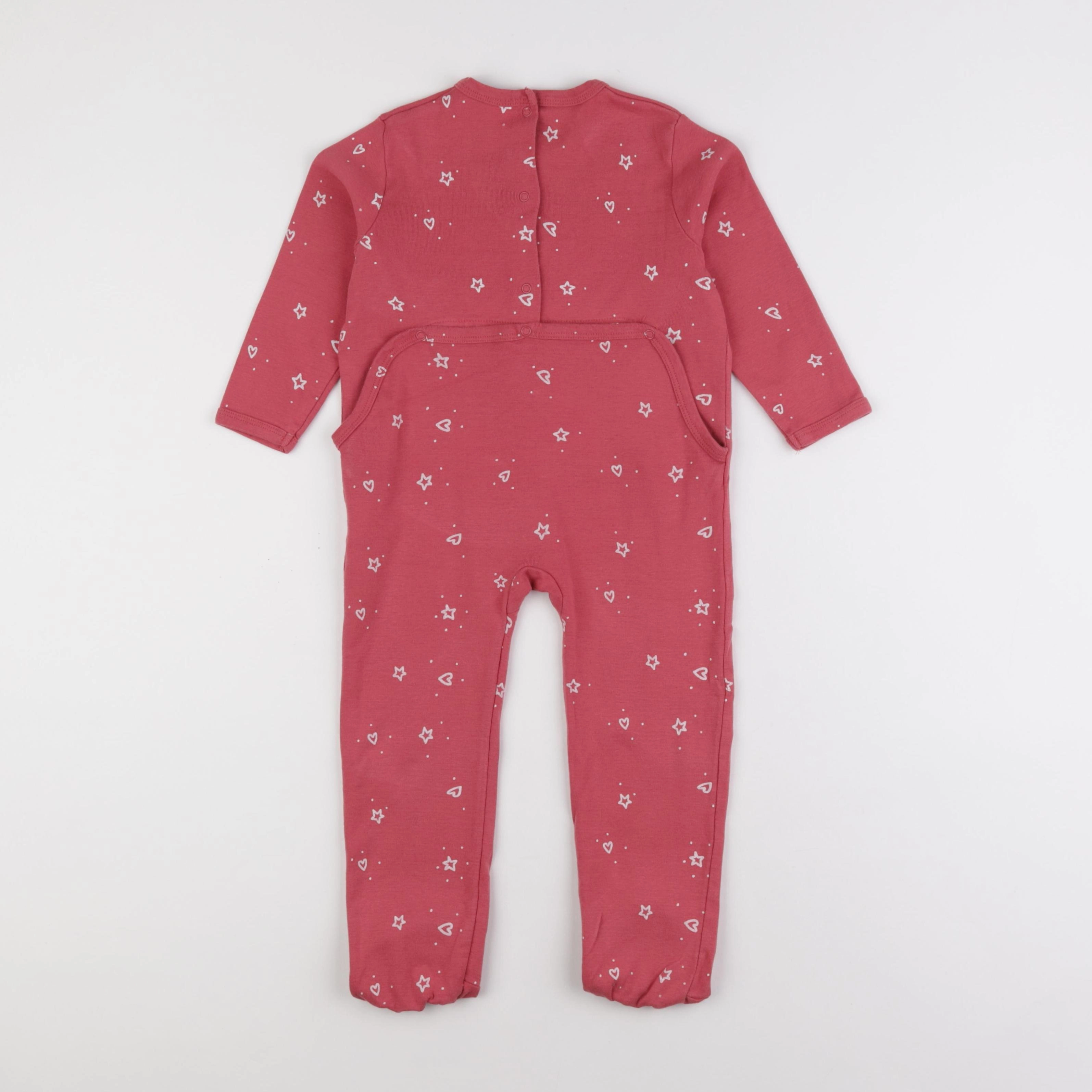 Vertbaudet - pyjama coton rose - 3 ans