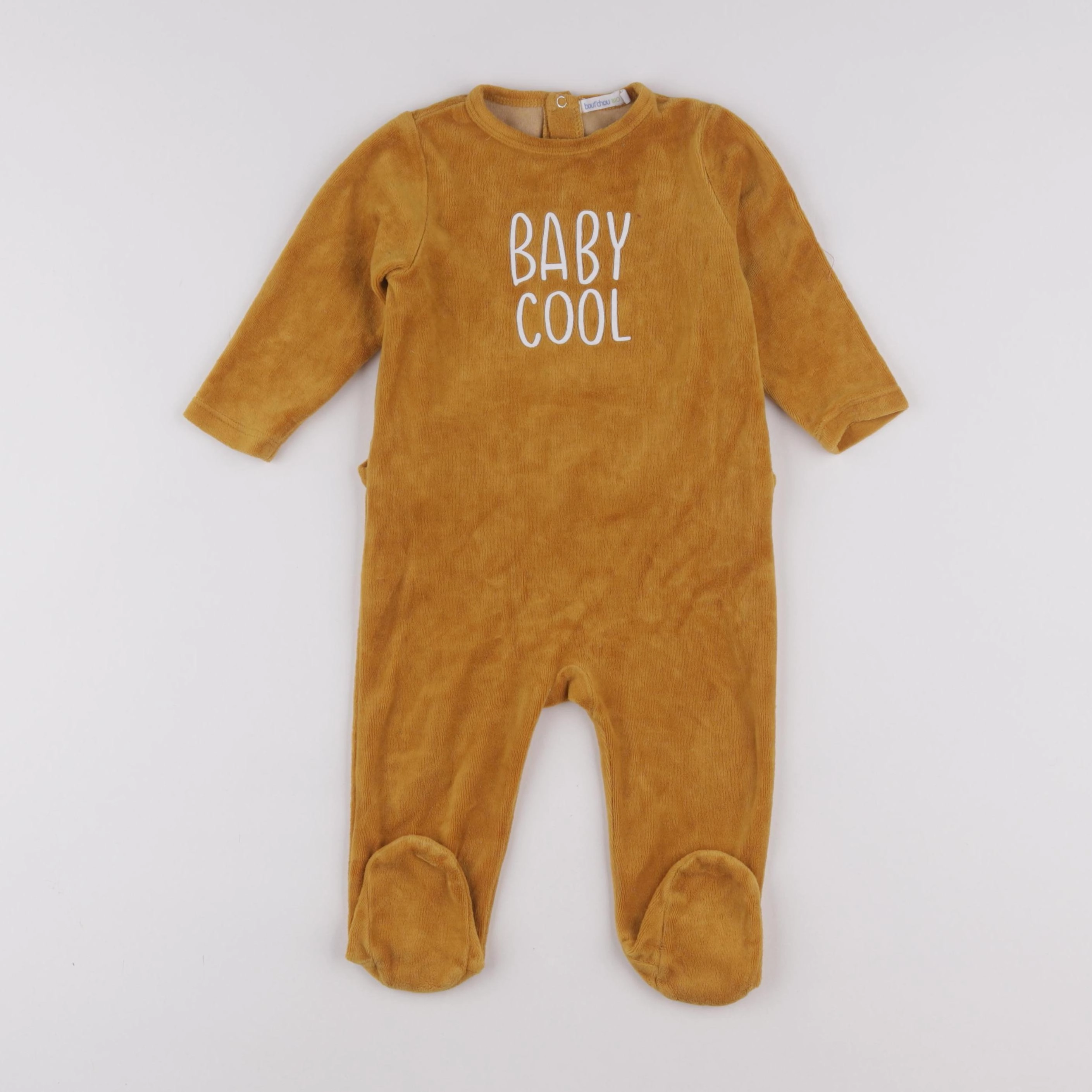 Boutchou - pyjama velours marron - 12 mois