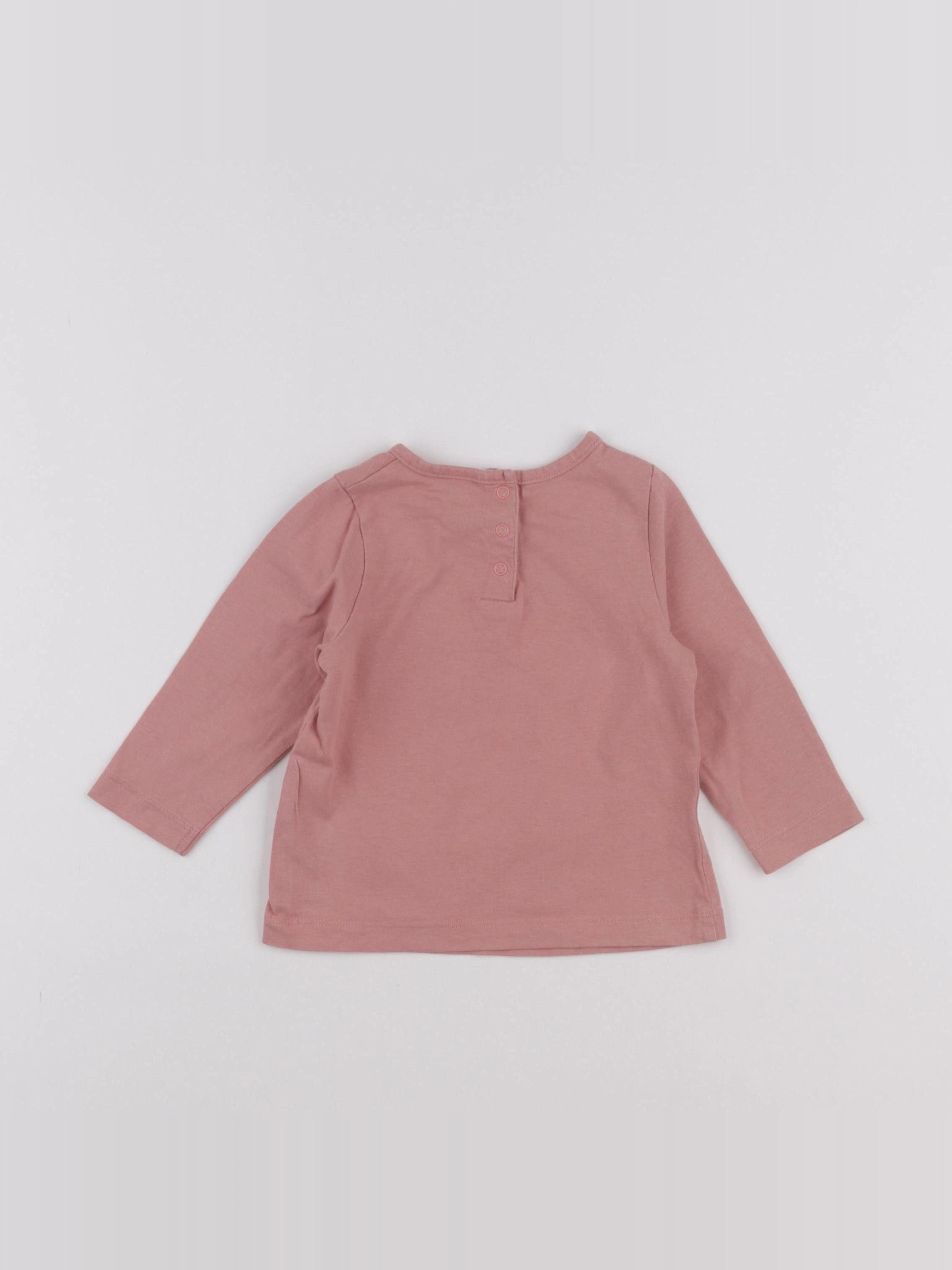 Tape à l'oeil - tee-shirt rose - 12 mois