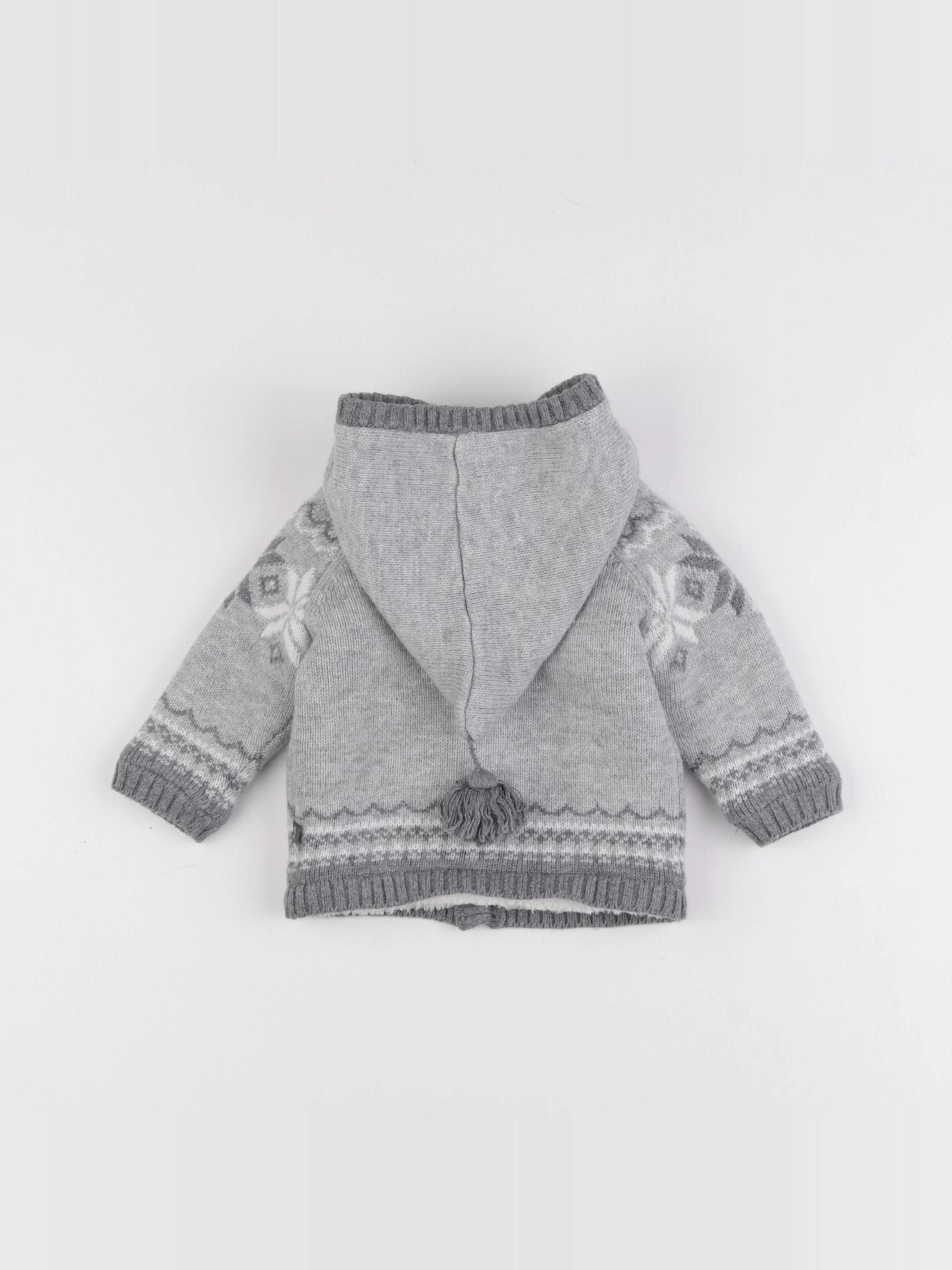 Cadet Rousselle - gilet gris - 3 mois