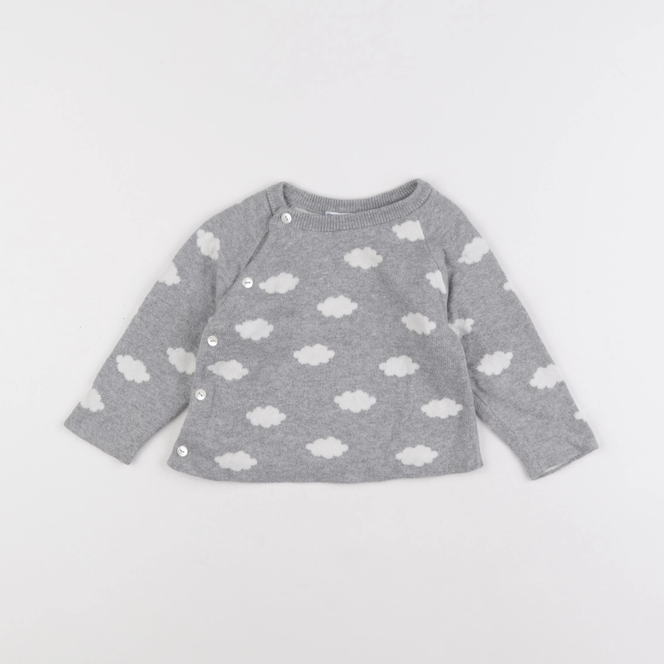 Jacadi - pull gris - 12 mois