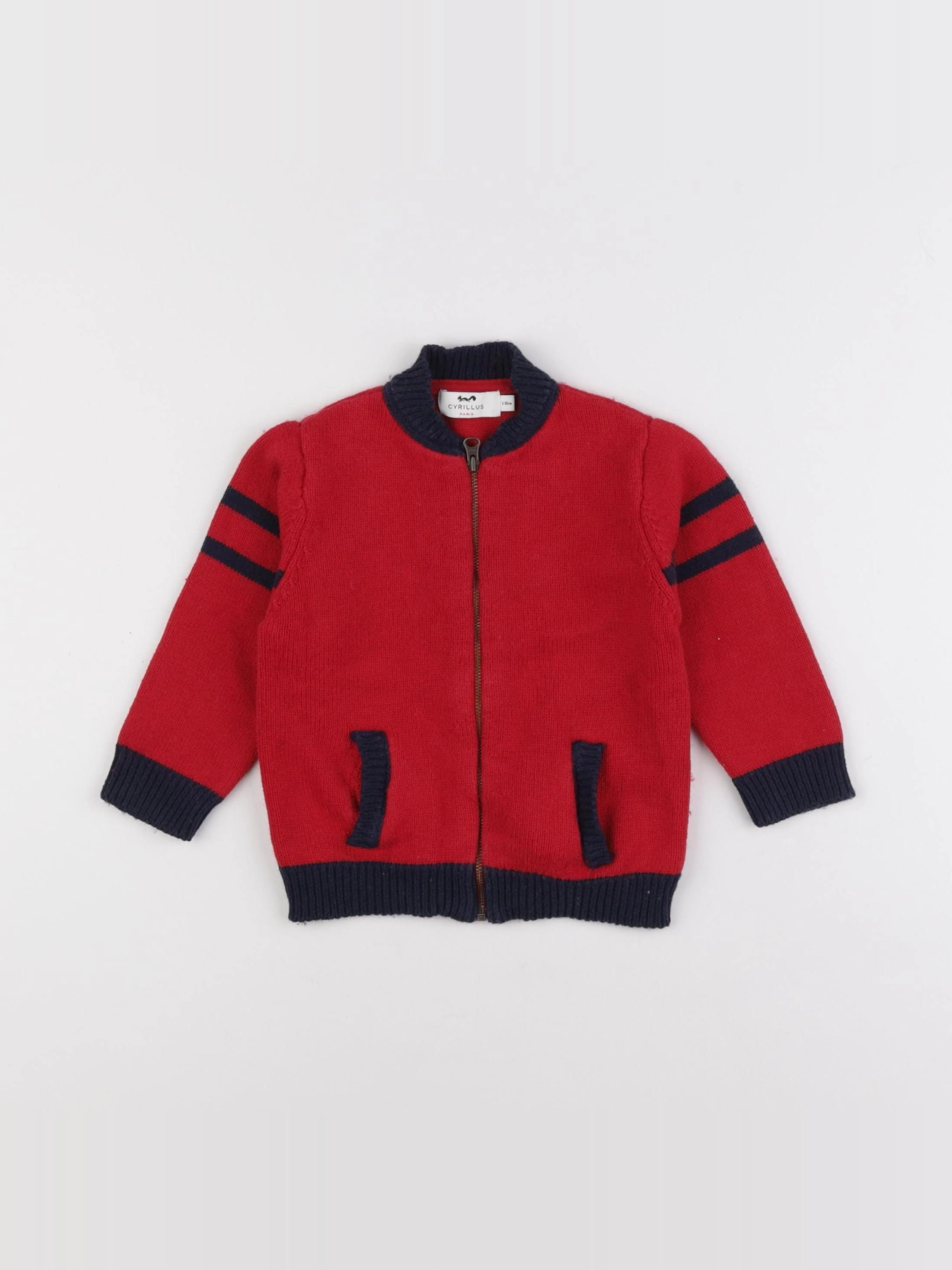Cyrillus - gilet rouge - 18 mois