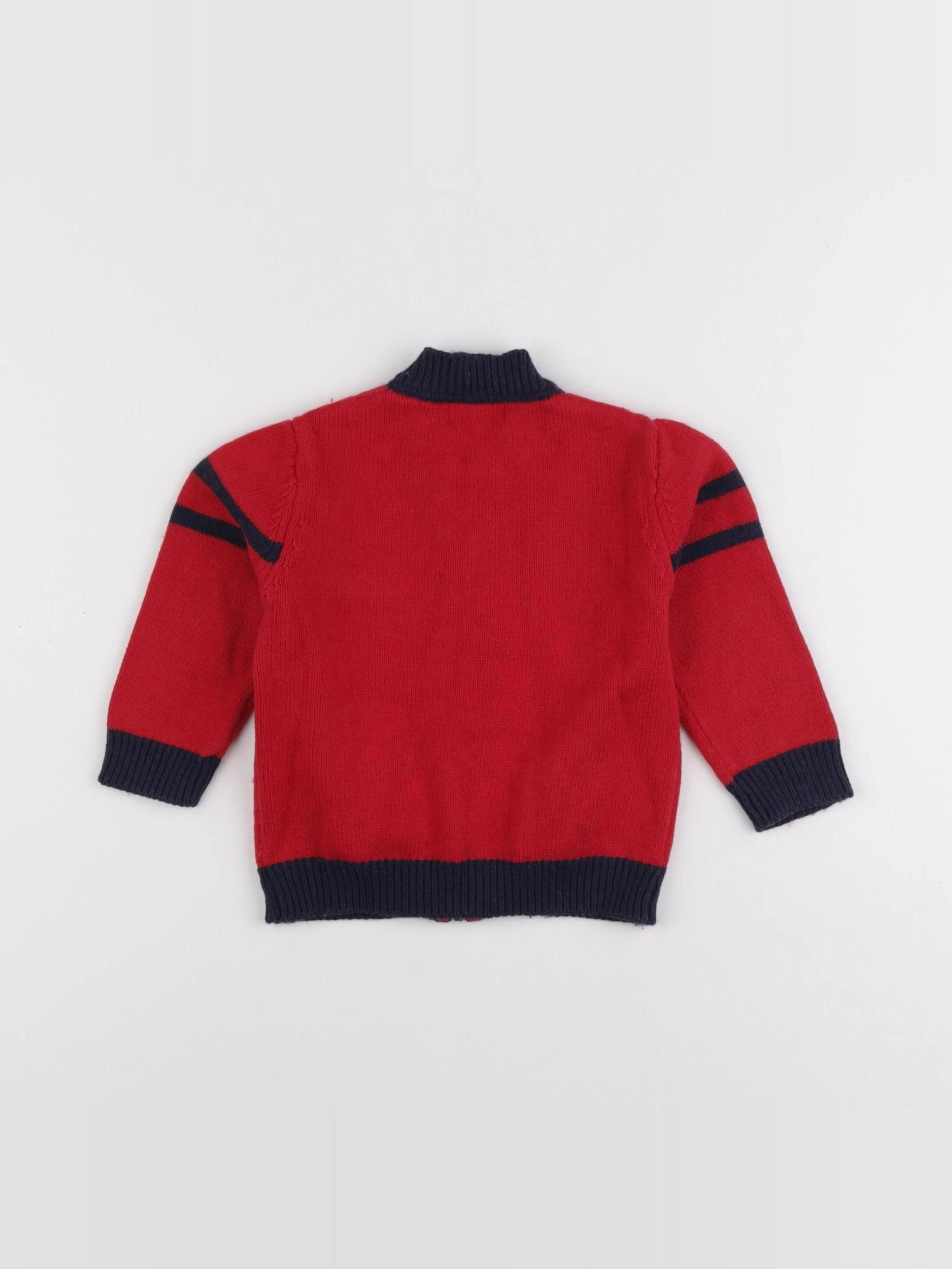Cyrillus - gilet rouge - 18 mois