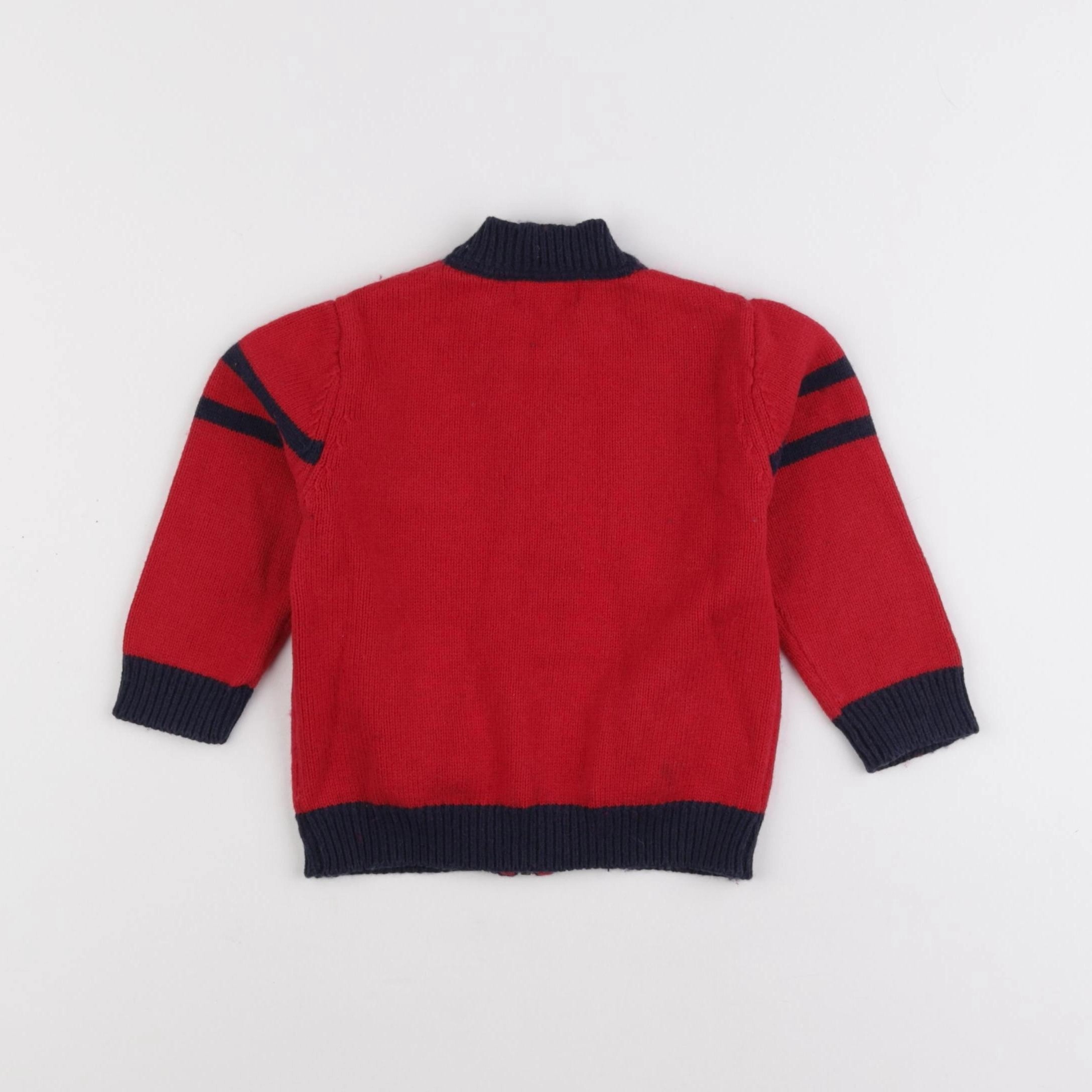 Cyrillus - gilet rouge - 18 mois