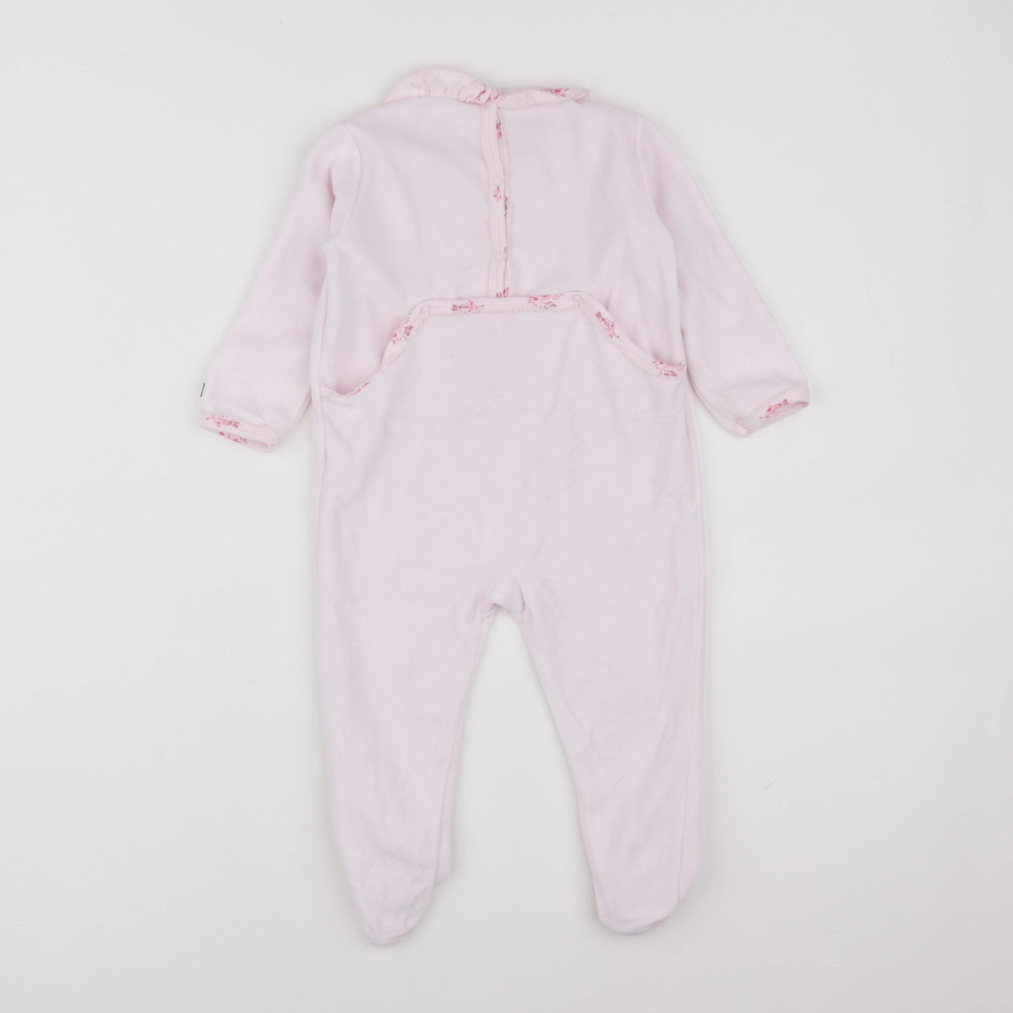 Petit Bateau - pyjama velours rose - 2 ans