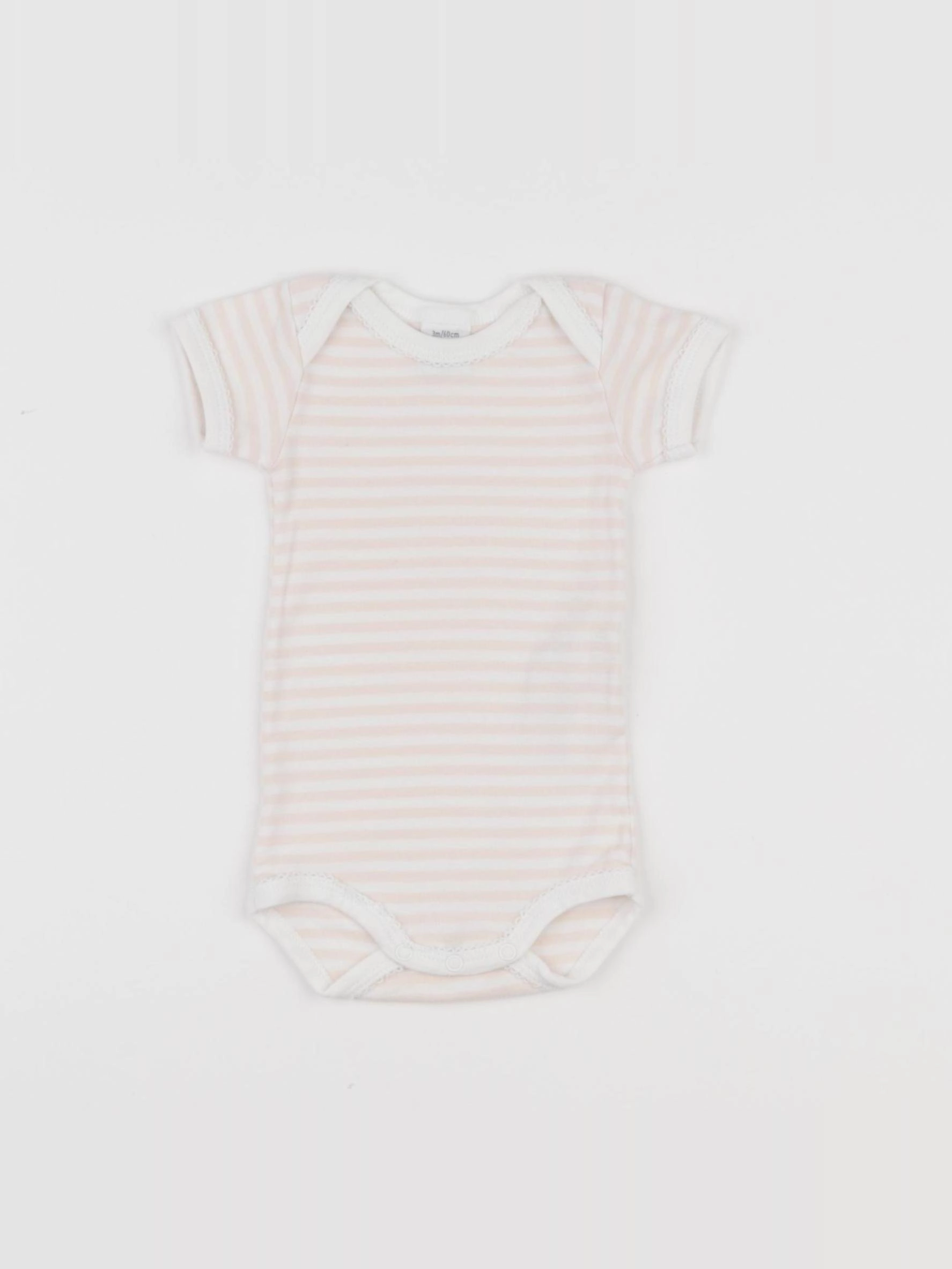 Petit Bateau - body rose - 3 mois