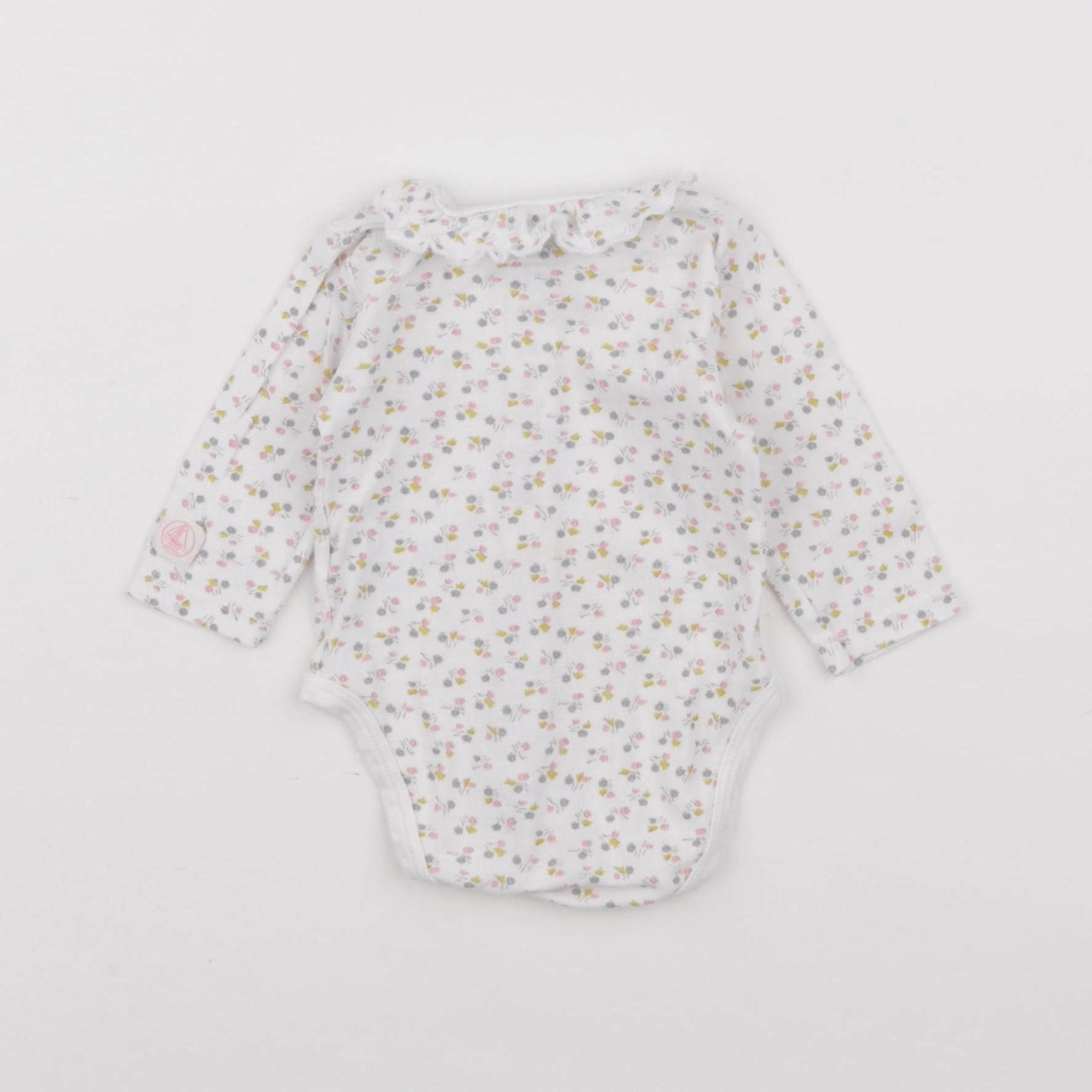 Petit Bateau - body à col multicolore - 3 mois